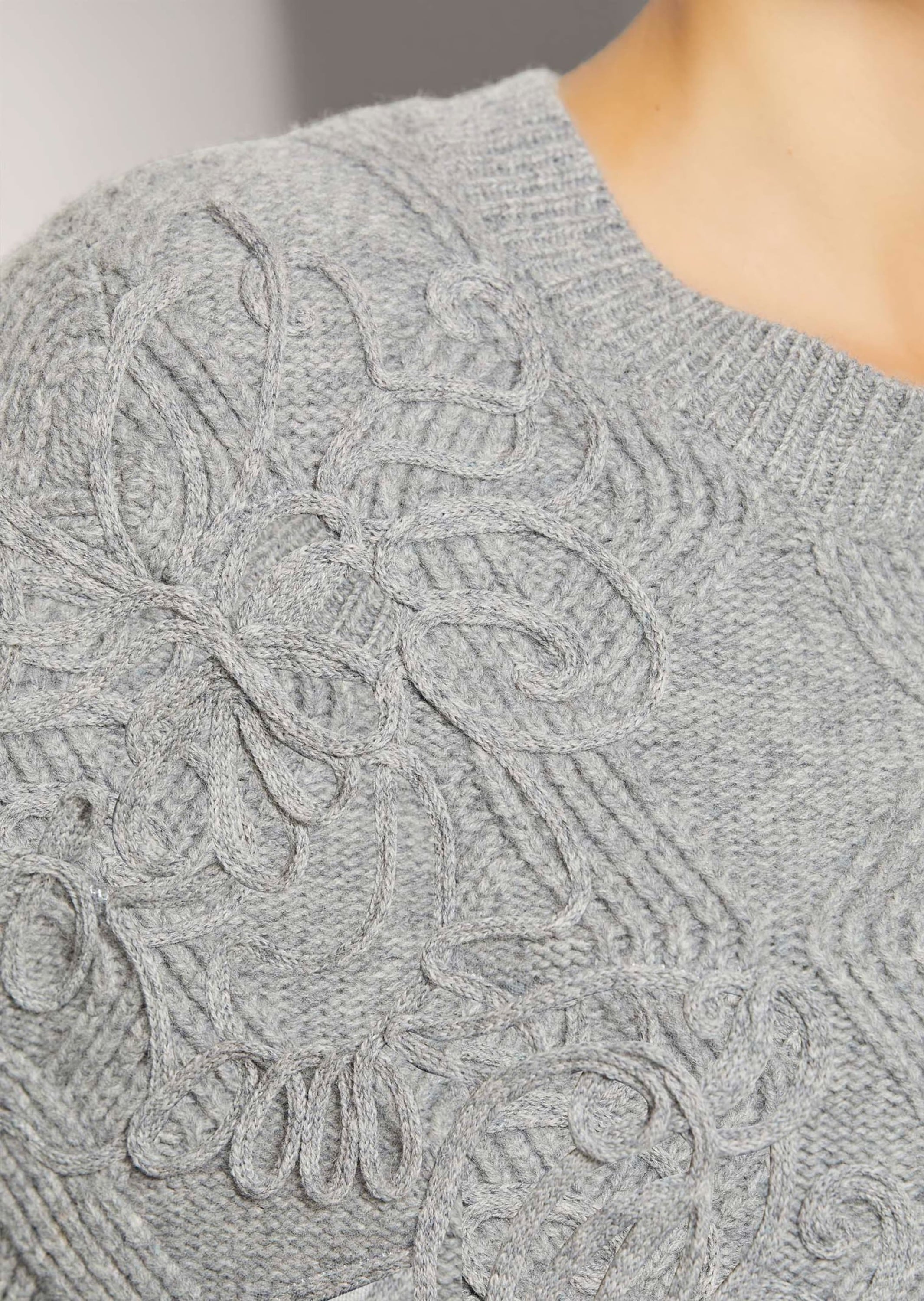 MADELEINE Longpullover »Pullover Rundhals-Pullover aus Schurwolle«