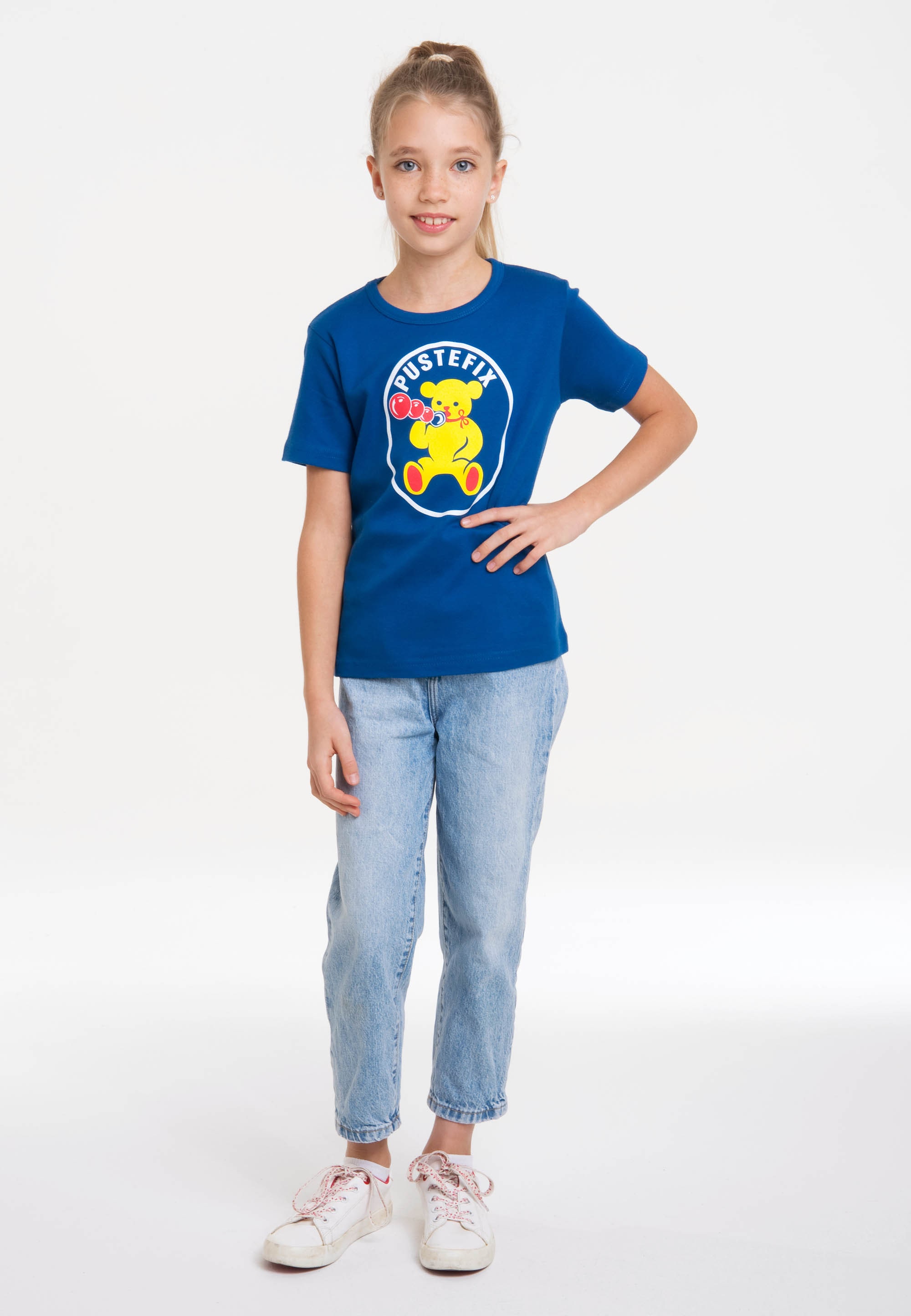 BAUR | bestellen »Pustefix«, LOGOSHIRT T-Shirt mit Seifenblasen-Frontdruck