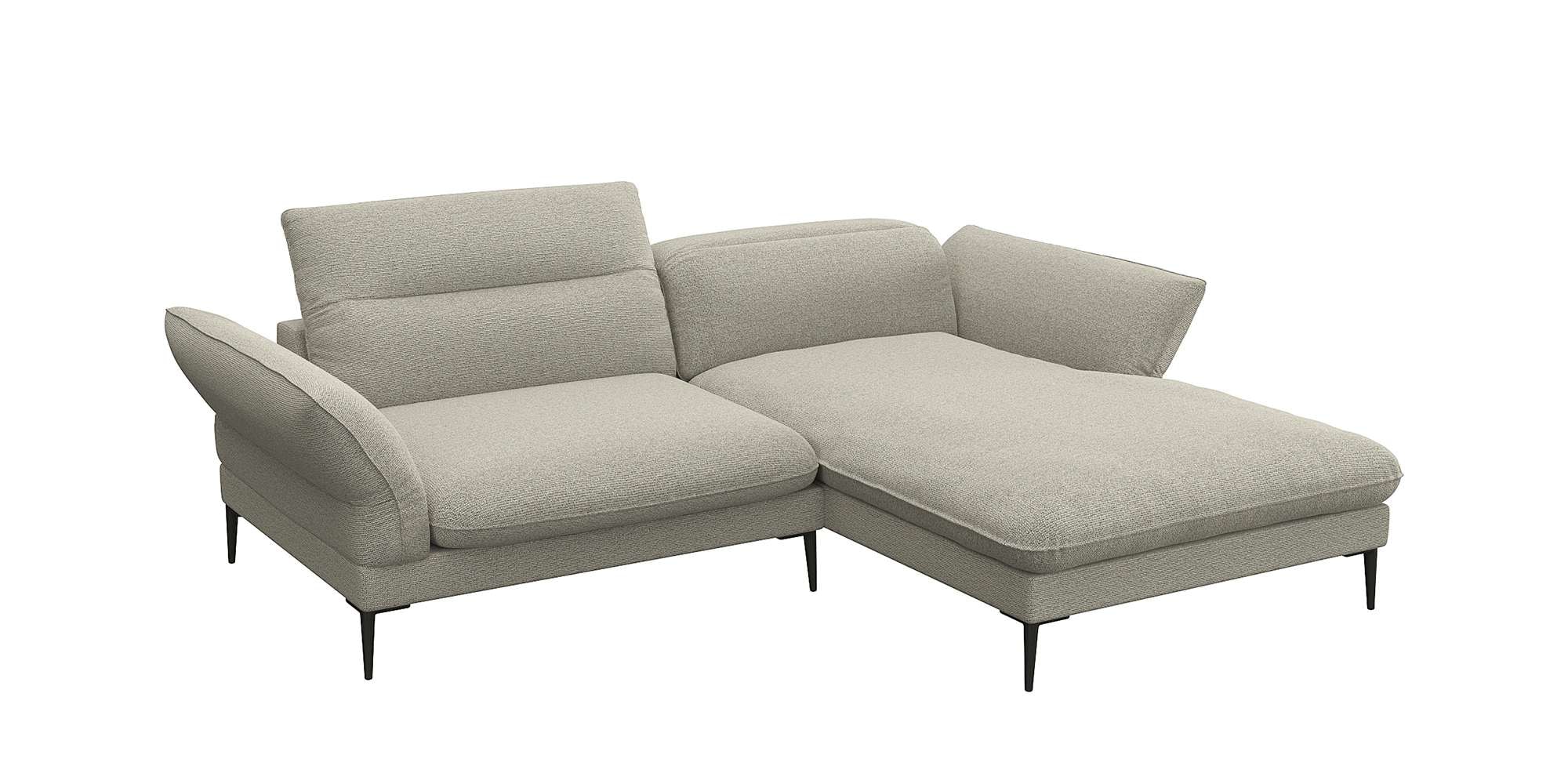 FLEXLUX Ecksofa "Salino, Funktionssofa mit Recamiere, Relaxsofa, Ecksofa", günstig online kaufen