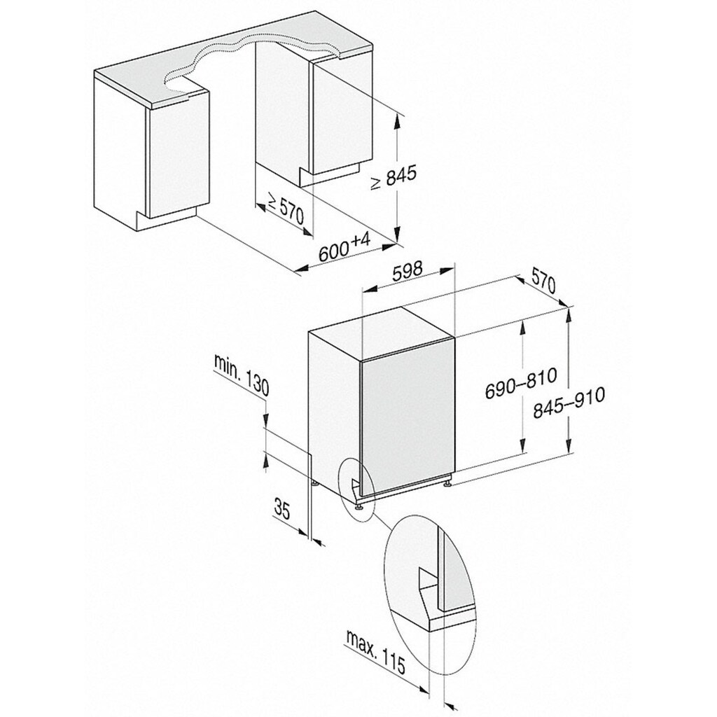 Miele vollintegrierbarer Geschirrspüler »G 5265 Vi XXL Active Plus«, G 5265 Vi XXL Active Plus, 13 Maßgedecke