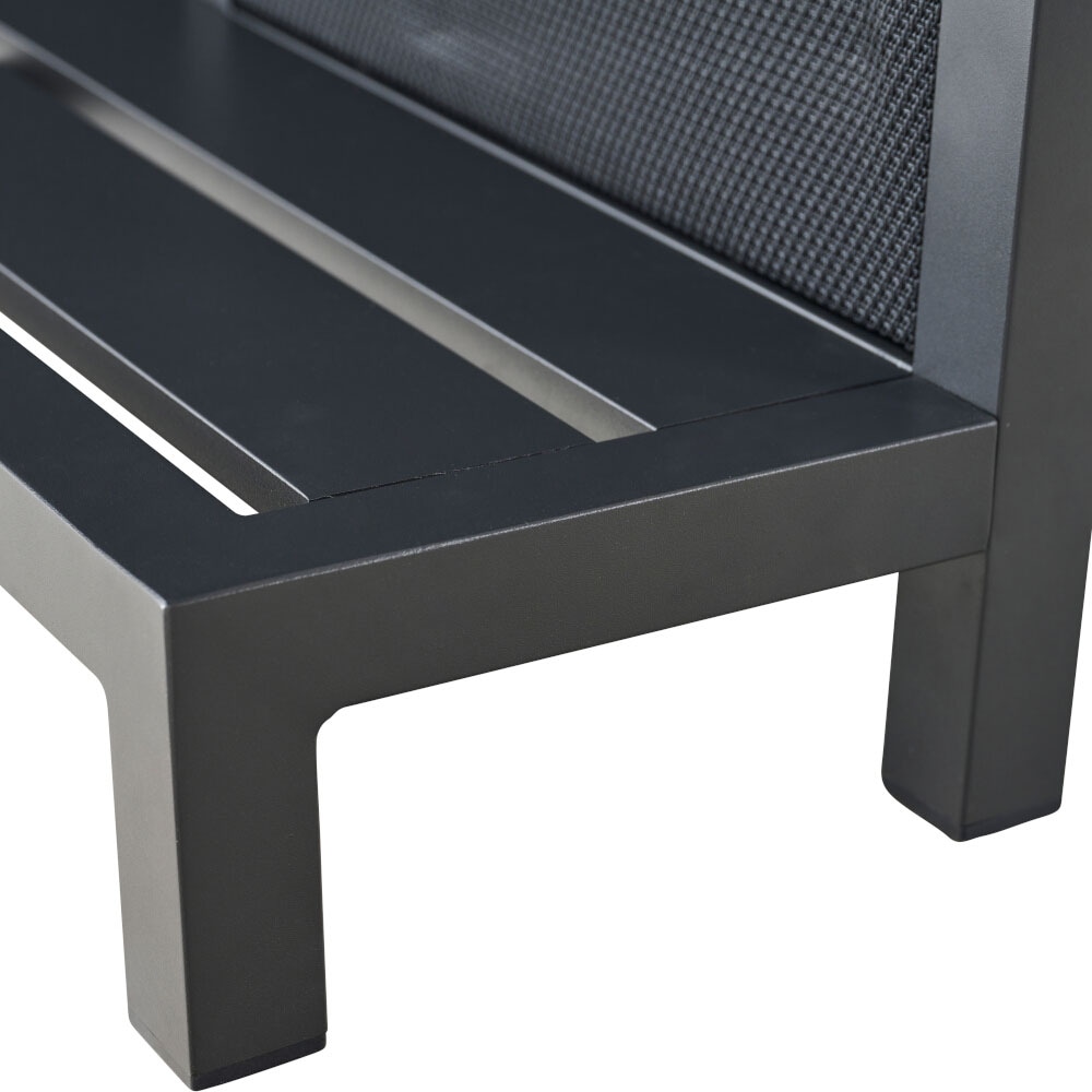Siena Garden Gartentisch »PALMA Barelement« Aluminiumrahmen, Ranotex® Bezug dunkelgrau