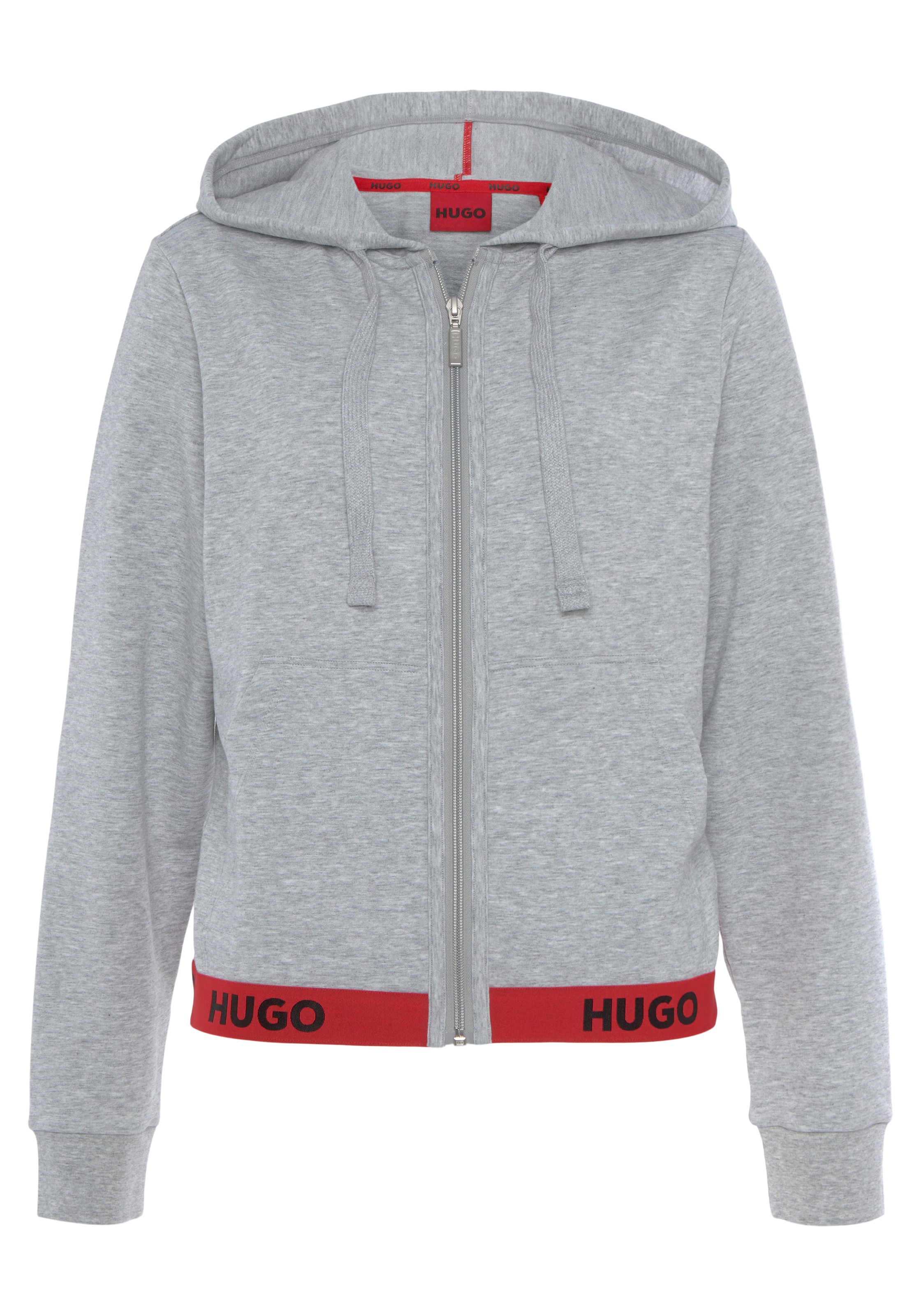 HUGO Kapuzensweatjacke »SPORTY LOGO_JACKET 10249156 01«, mit Hugo Logo-Schriftzug  für kaufen | BAUR