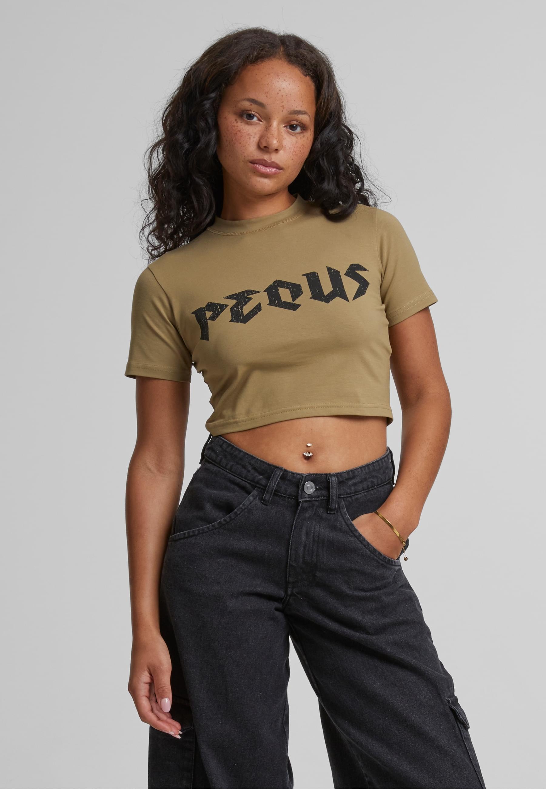 PEQUS T-Shirt »PEQUS PEQUS Band Logo Crop Tops« 1 Stk.