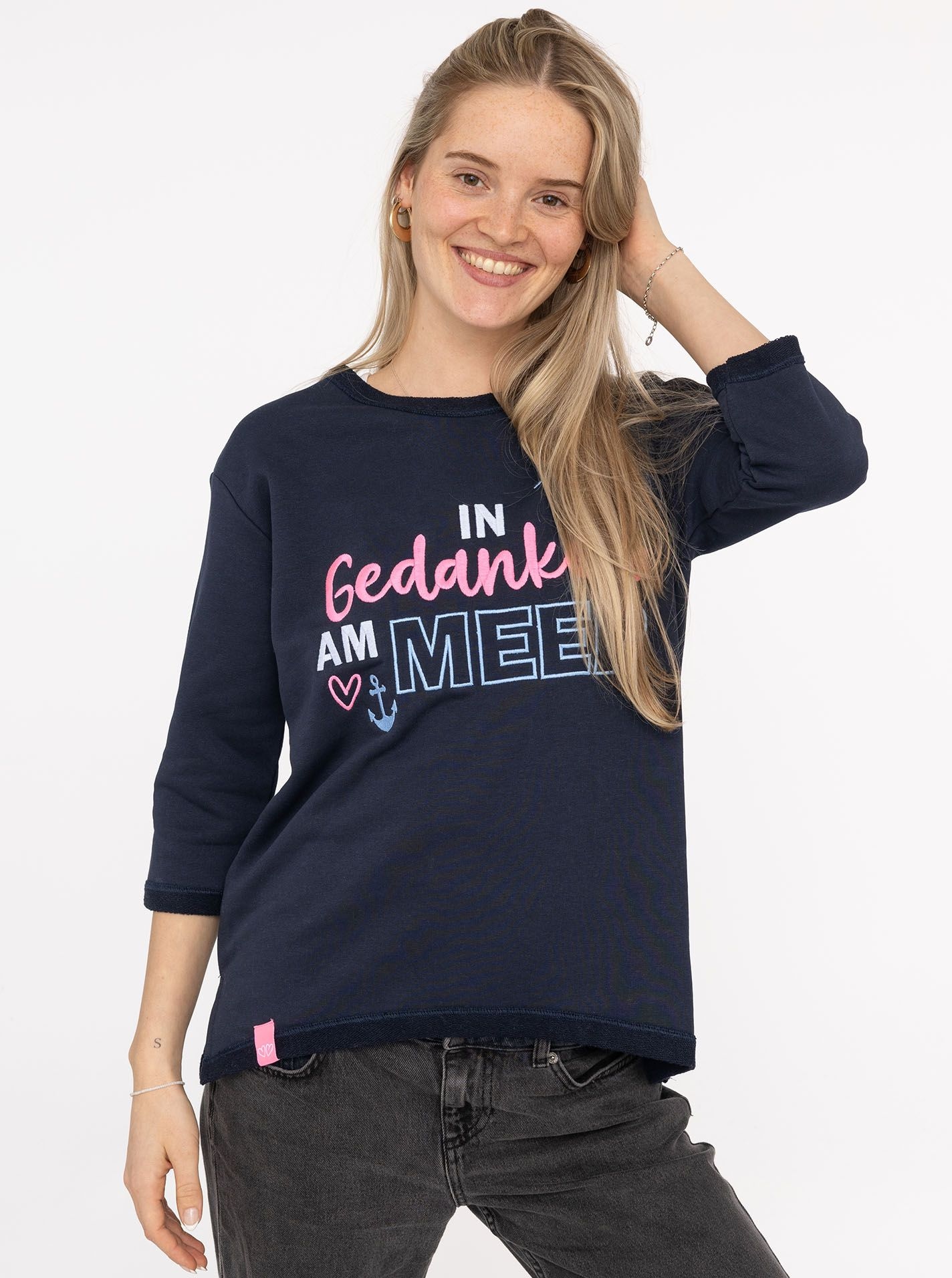 Zwillingsherz 3/4-Arm-Shirt ""Meer Gedanken"", 3/4 Arm, mit Martimer Botsch günstig online kaufen