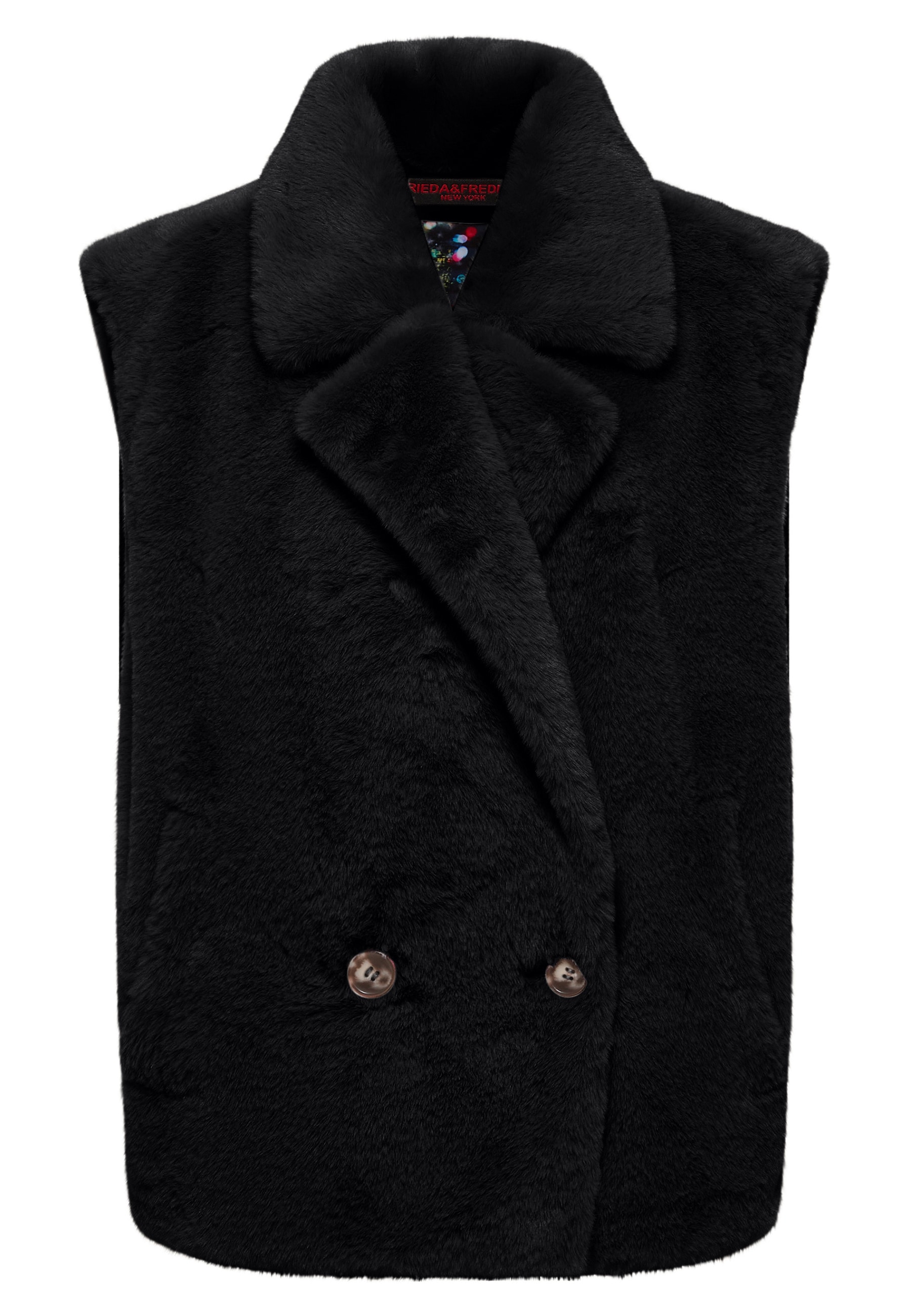 Frieda & Freddies Fellimitatweste »Fake Fur Vest / Leo«