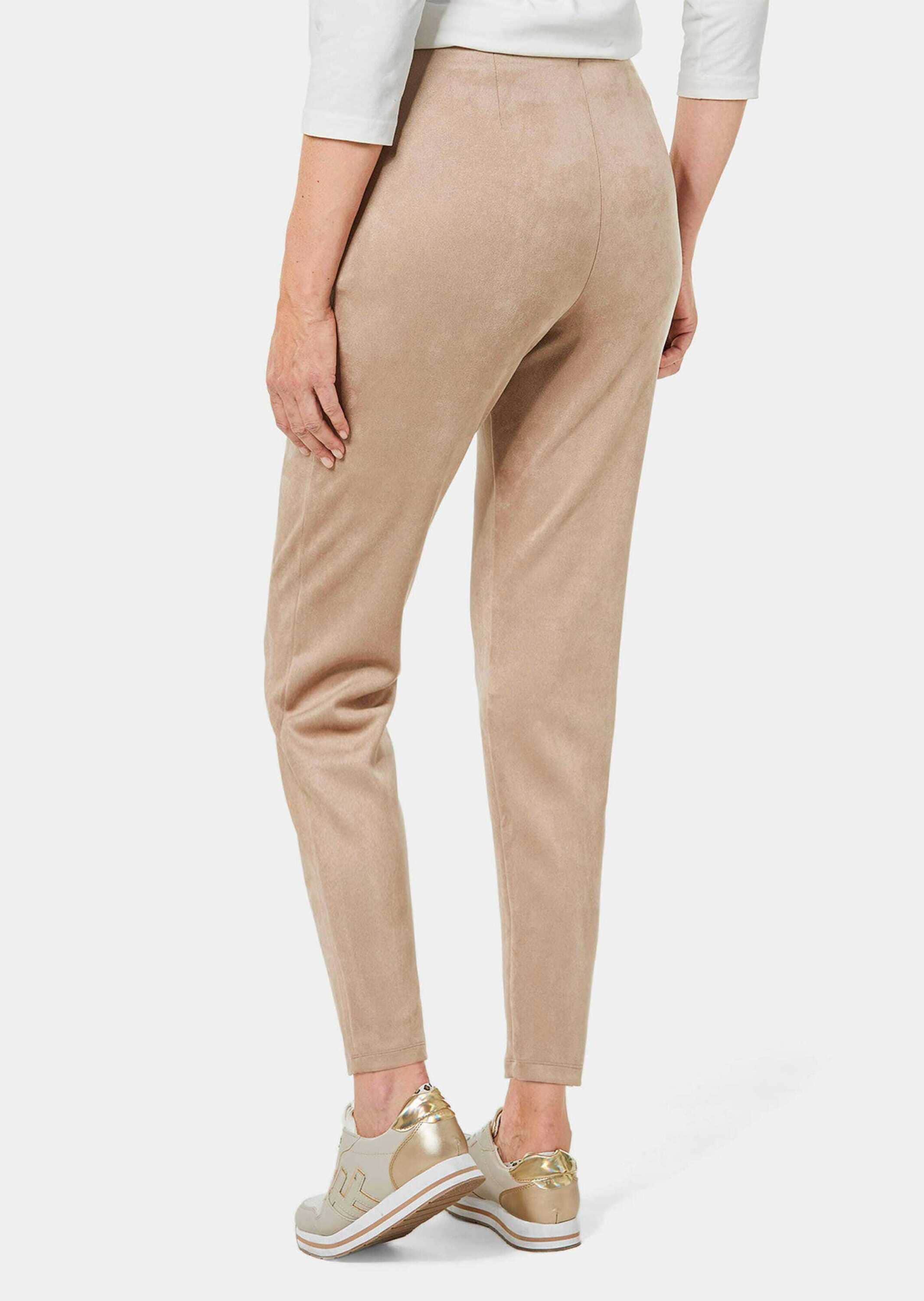 GOLDNER 2-in-1-Hose »Leggings in Veloursleder-Optik Moderne Leggings in trendigem Velourslederimitat«