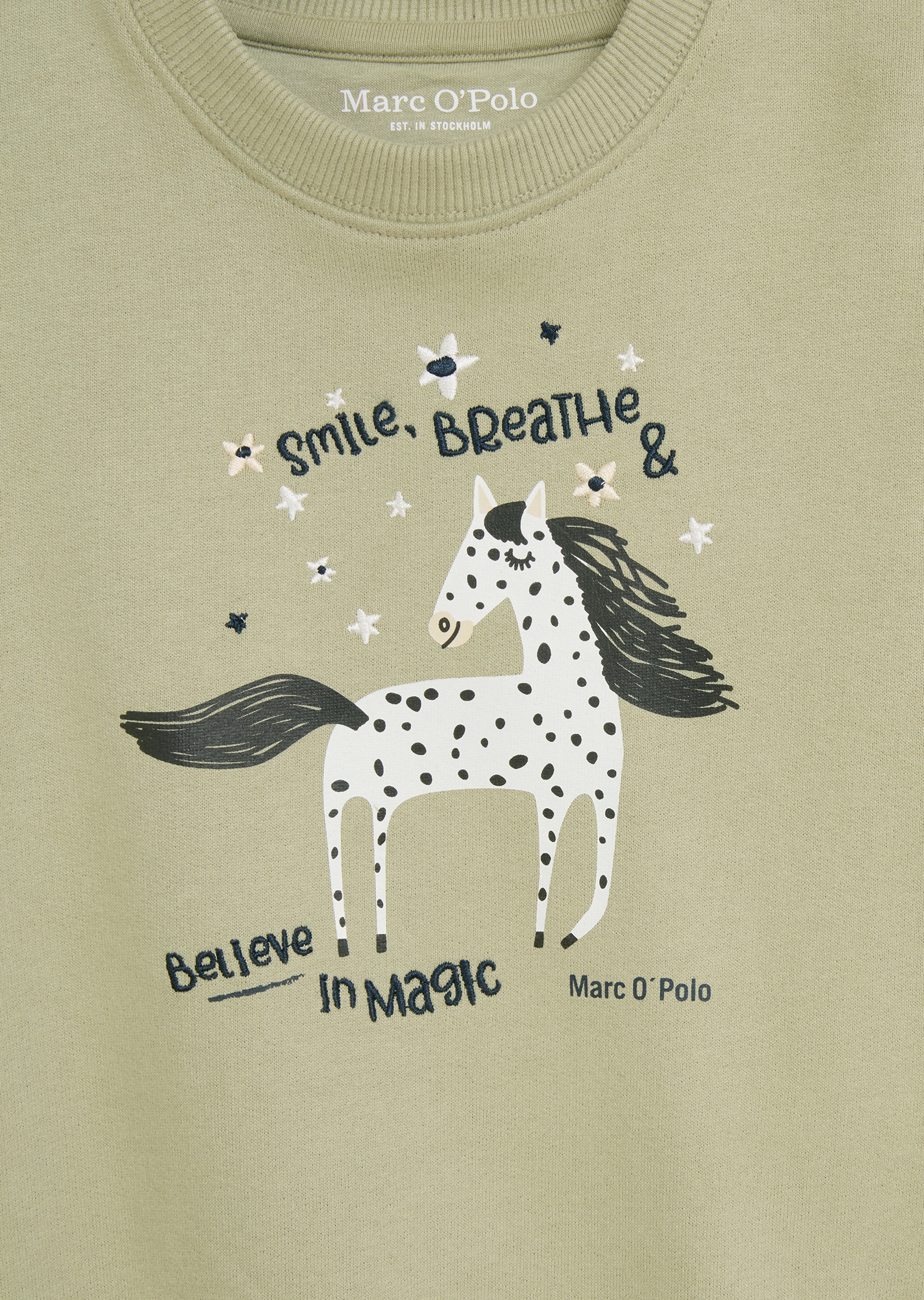 Marc O'Polo Sweatshirt »mit Print und Stickerei«