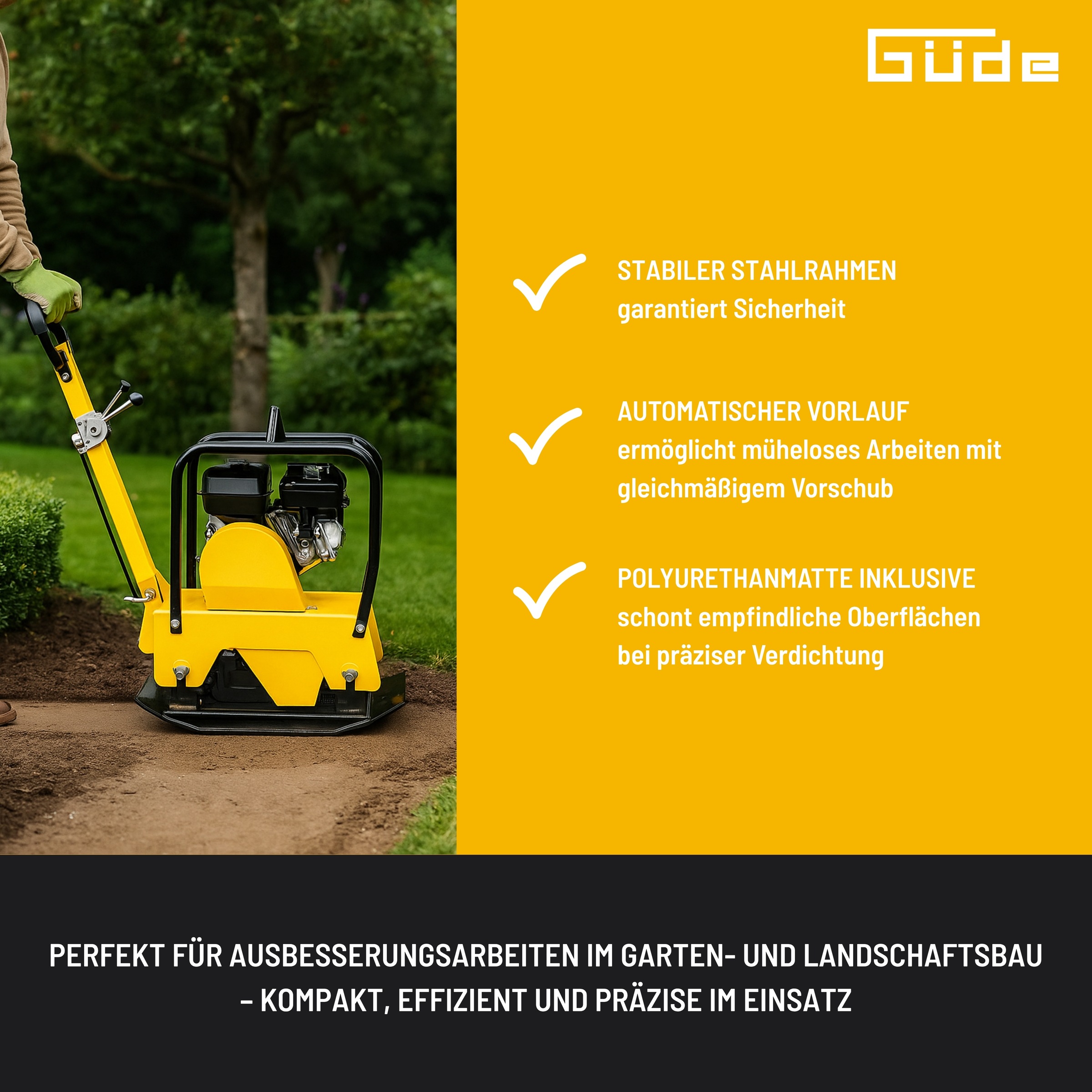 Güde Rüttelplatte »GRP 125«