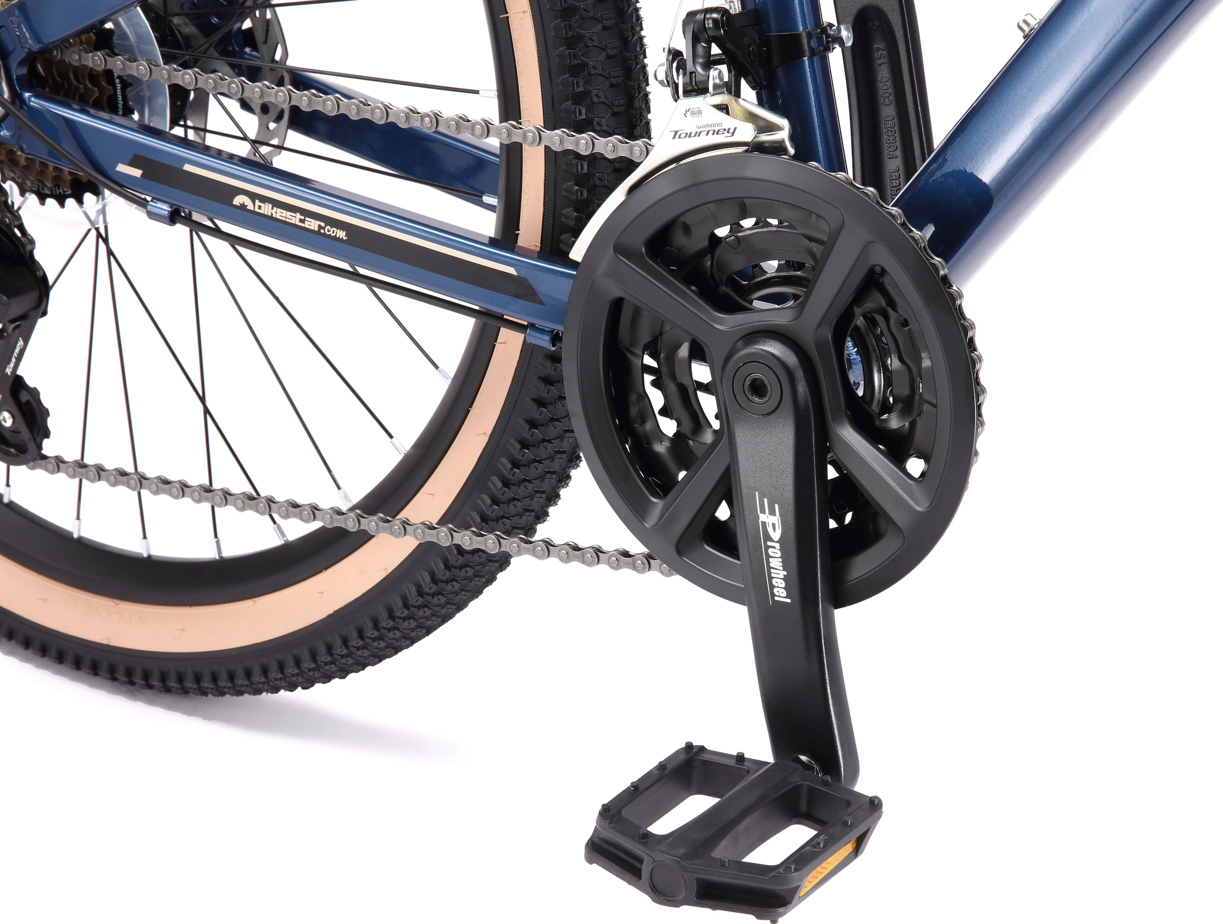 Bikestar Jugendfahrrad, 21 Gang, Shimano, RD-TY21 Schaltwerk, Kettenschaltung