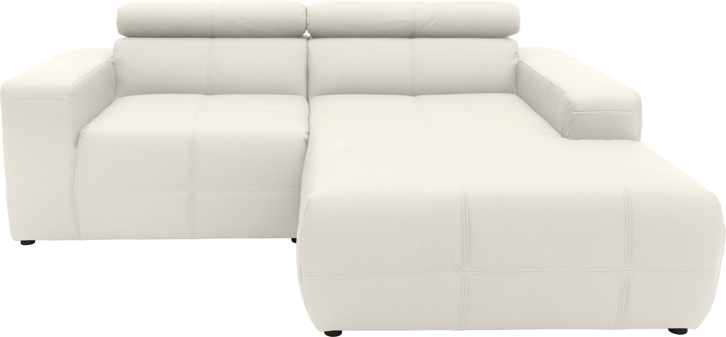 DOMO collection Ecksofa "Brandon, inkl. Kopfteilverstellung, B/T/H: 214/100 günstig online kaufen