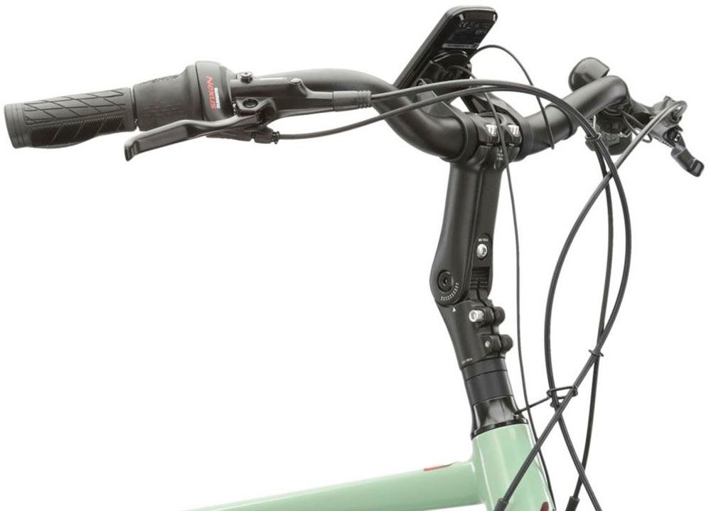 Kross E-Bike »E-Citybike Sentio Hybrid 4.0 28 Zoll grün«, 7 Gang, Shimano, NEXUS, Mittelmotor 250 W