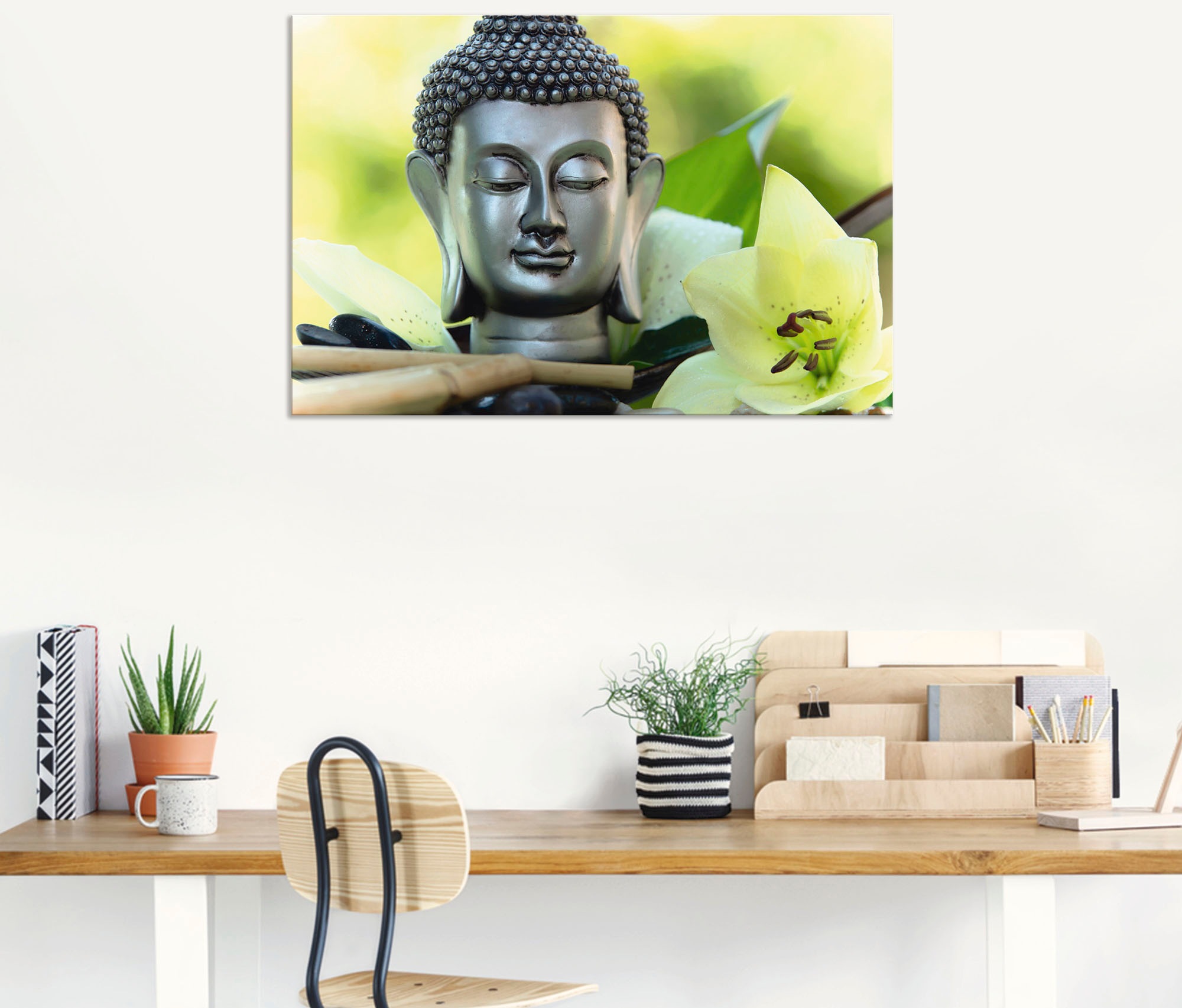 Artland Wandbild "Entspannung und Ruhe mit Buddha" Buddhismus 1 Stk. tlg. a günstig online kaufen