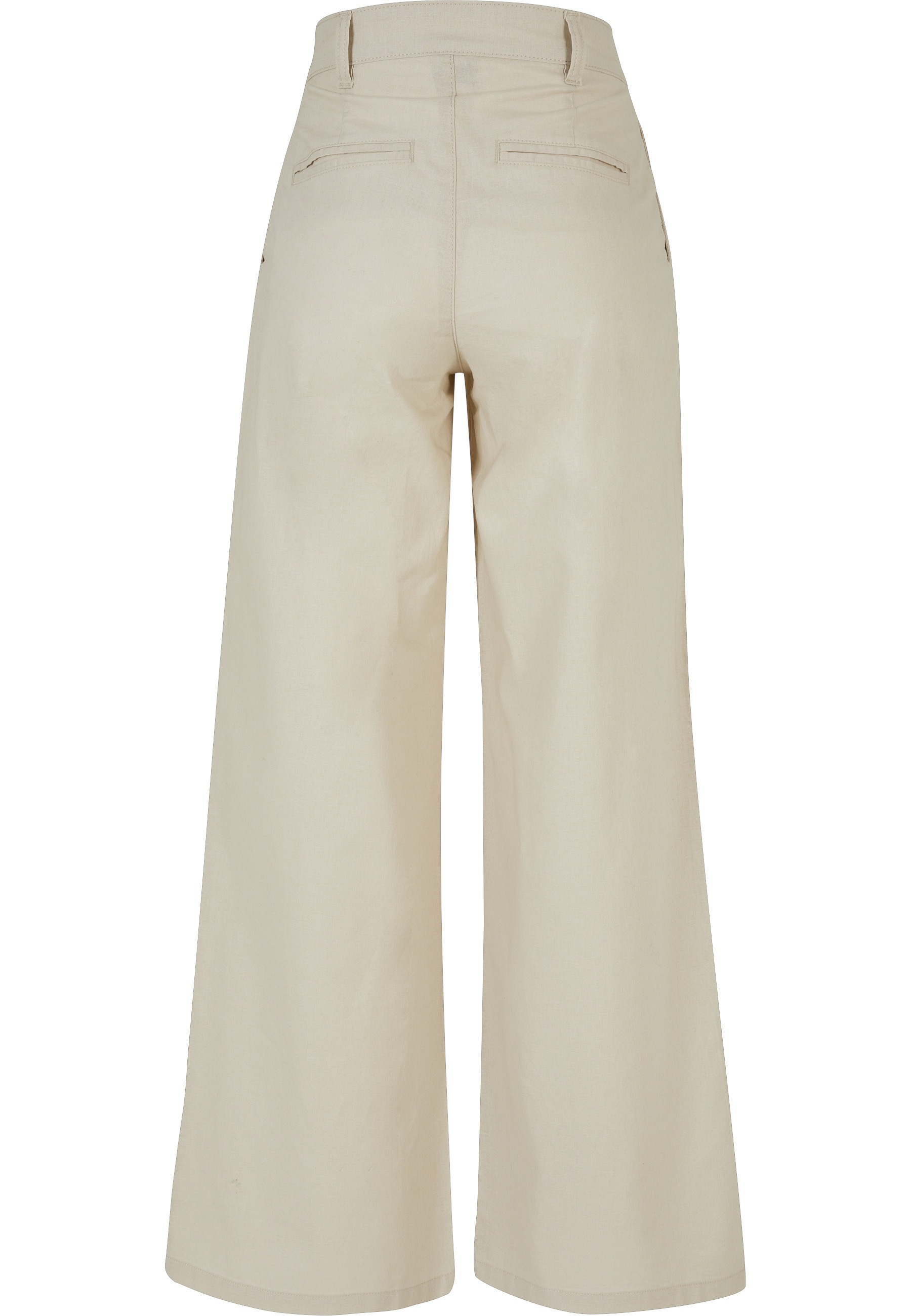 URBAN CLASSICS Stoffhose "Urban Classics Damen Ladies High Linen Mixed Wide günstig online kaufen