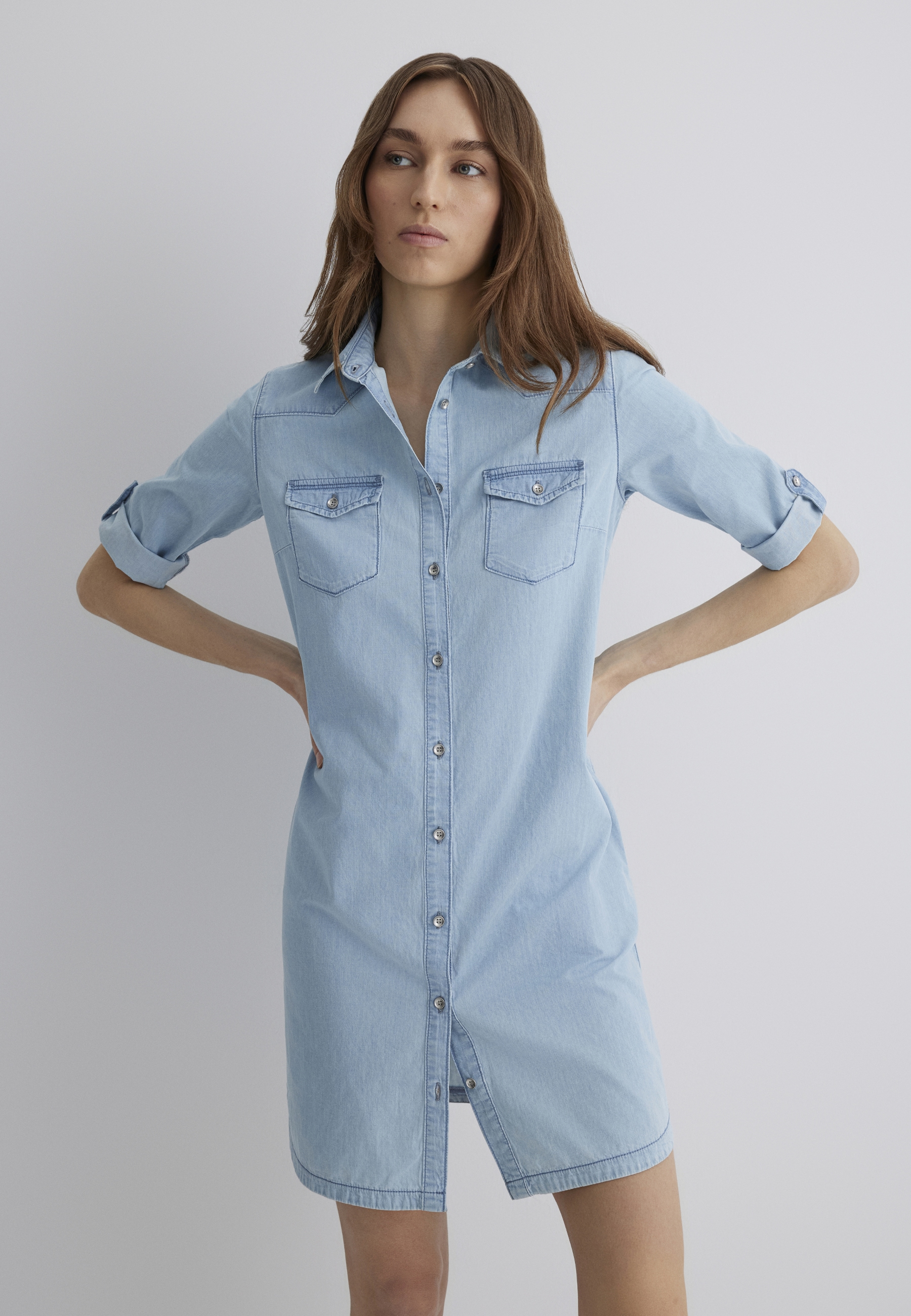 Mavi Jeanskleid »LYRA«, Denim Shirt Dress