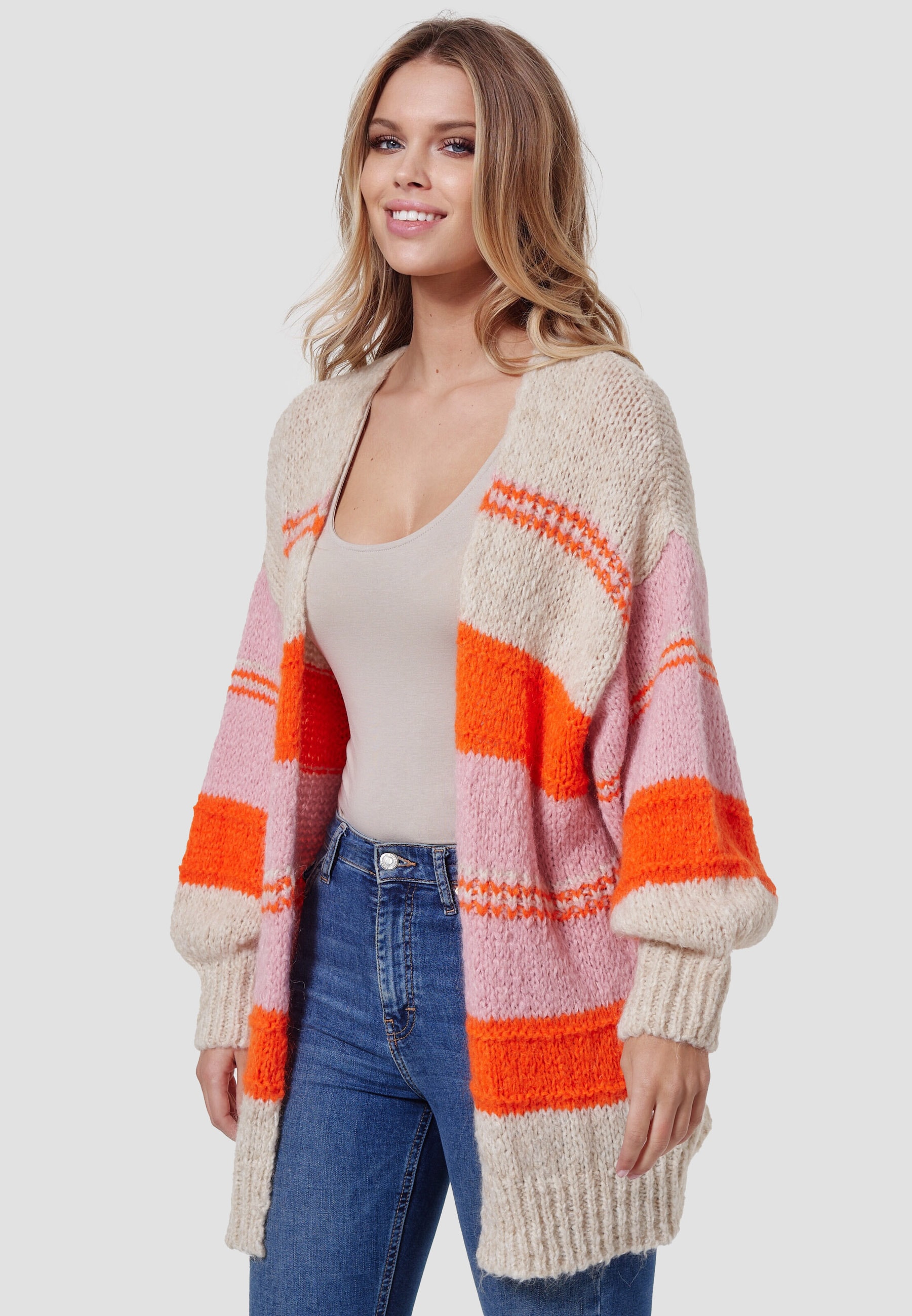 Decay Strickjacke, mit trendigen Streifen