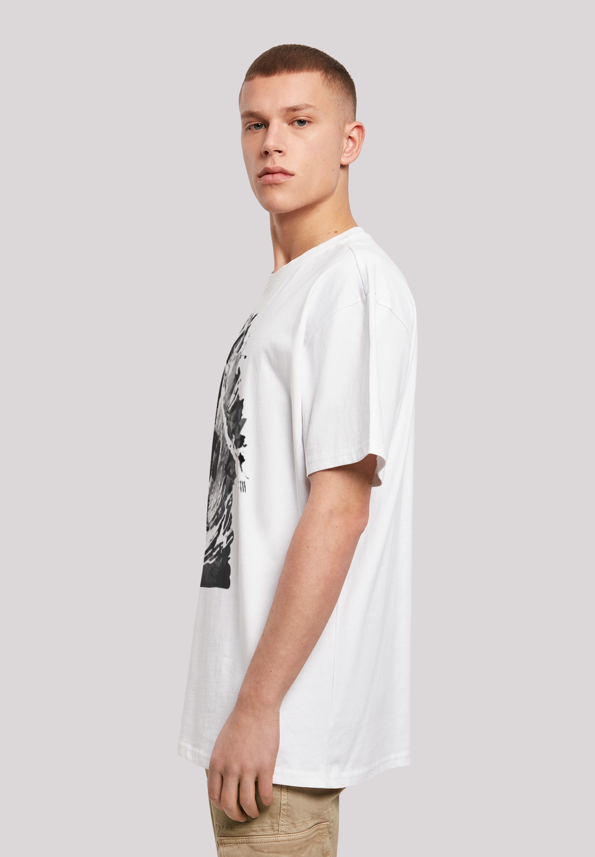 F4NT4STIC T-Shirt »Basketball Splash Sport OVERSIZE TEE«, Print