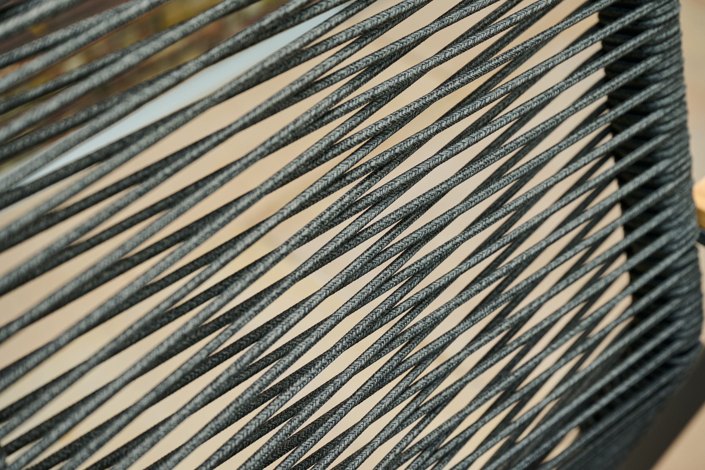 Siena Garden Gartensessel »BOLOGNA Stapelsessel« Aluminiumgestell, Rope Geflecht, Armlehnen aus Teak FSC 100%