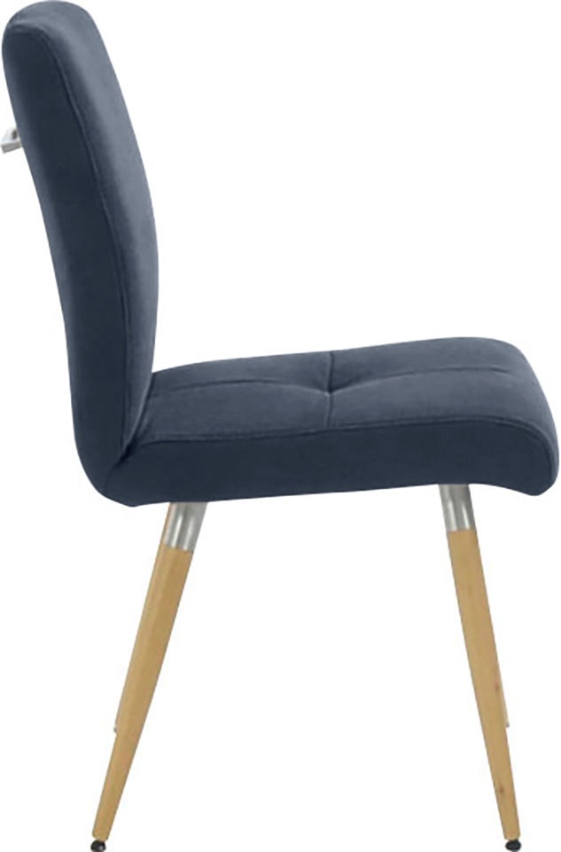K+W Komfort & Wohnen 4-Fußstuhl »6411«, Aqua Clean, mit Sitzsteppung, Edelstahlgriff am Rücken, Massivholzbeine