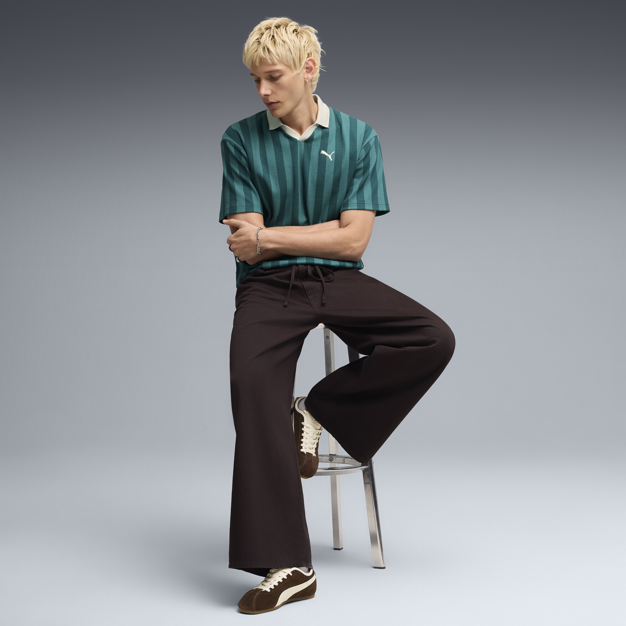 Puma Polo Classique Relaxed Pinnacle Homme pétrole   S 9