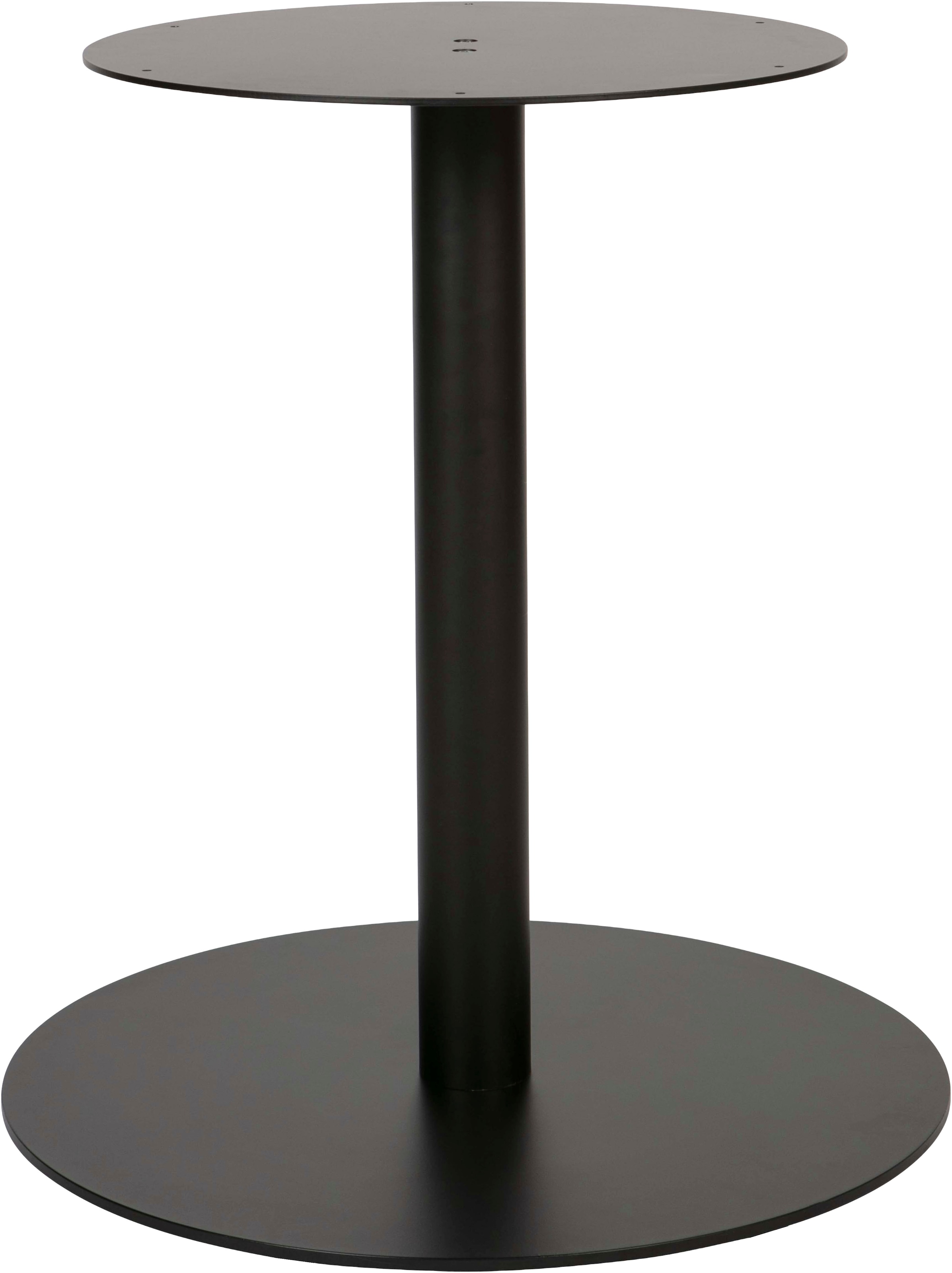 WOOOD Tischbein "Tablo rund aus Metall mit Pulverbeschichtung Ø 64 x H 73 cm" Fußplatte Ø 64 cm, Tragkraft 35 kg, einfach zu montieren
