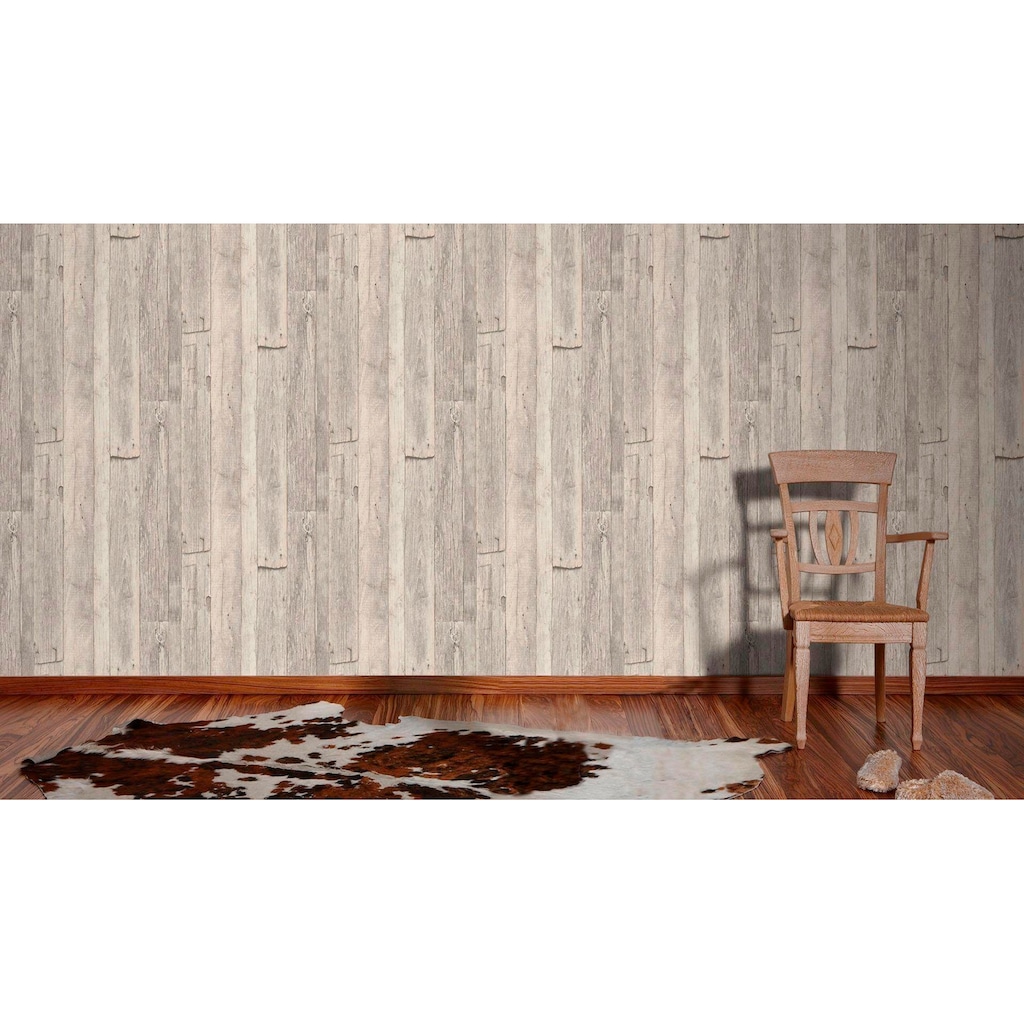 living walls Vliestapete »Best of Wood`n Stone 2nd Edition«, Holz, Tapete Holzoptik matt leicht strukturiert