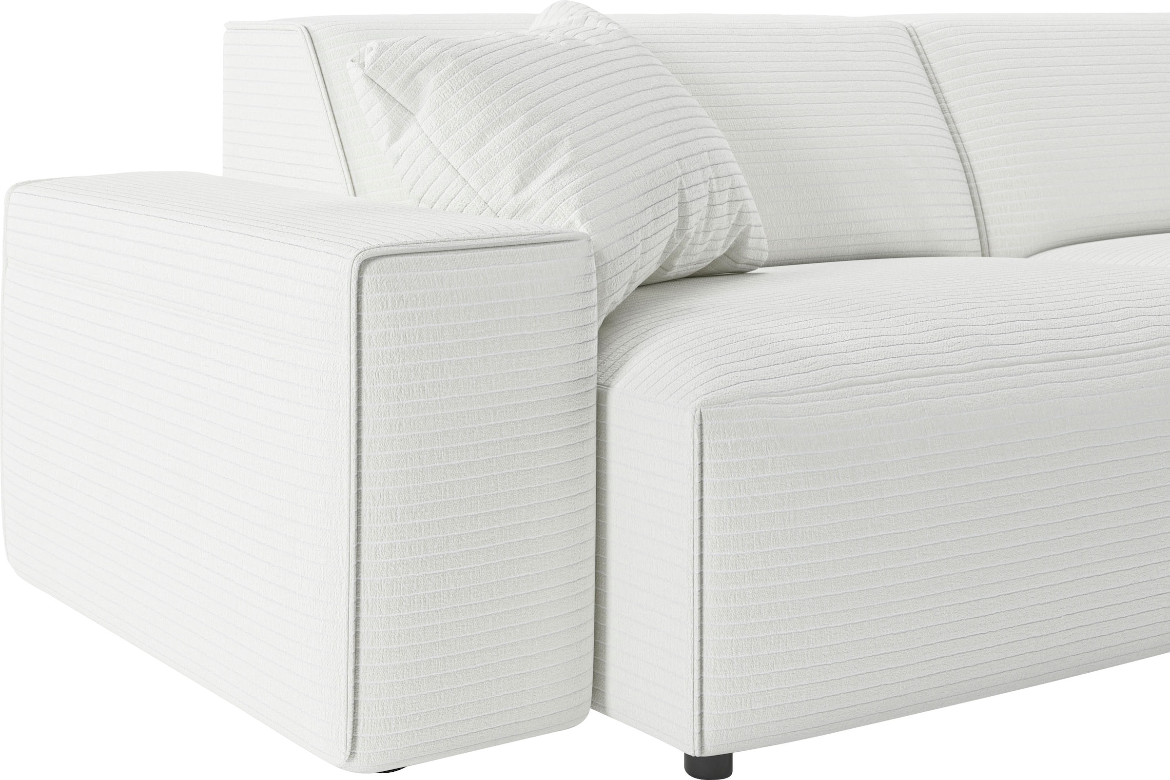 andas Big-Sofa »Glimminge  auch in Breitcord, Feincord + Easy care-Bezug,«, besondere Kedernähte Zierkissen