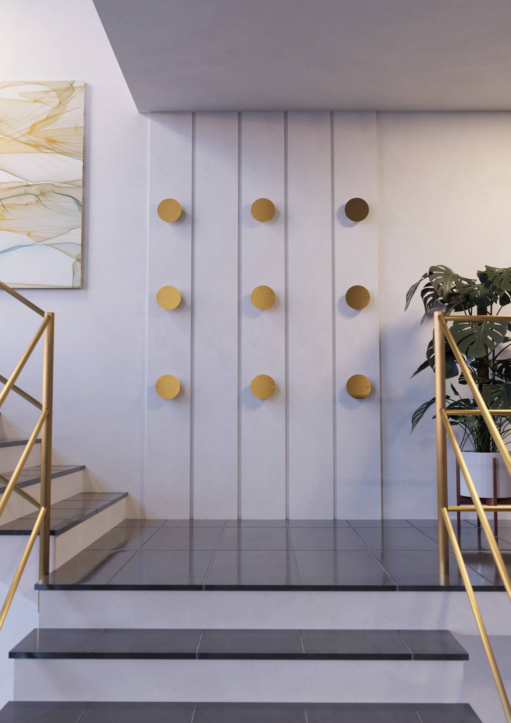 EGLO Wandleuchte »Talamello Wandlampe, Wandspot, Metall, indirekte Beleuchtung, Lampe« LED-Modul 1 Stk. Warmweiß Wand-/Deckenleuchte - Ø15 x AL4 cm - gold gebürstet - 4W inkl.