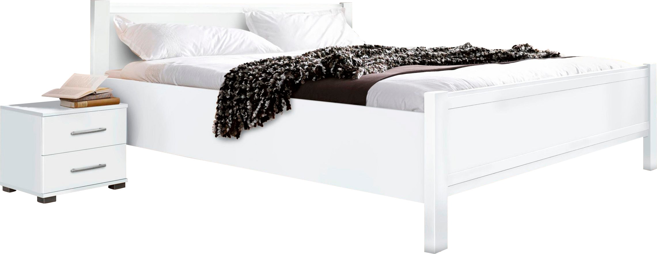 priess Bett "Husum Schlafzimmer Jugendzimmer Rahmenbett" Komforthöhe, hochwertige Premium Qualität, für Motorrahmen geeignet