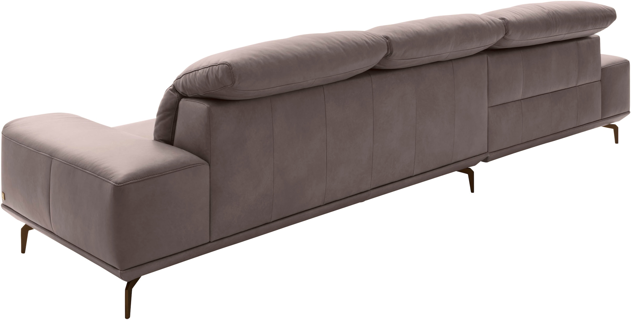 Musterring Wohnlandschaft »MR 2490«, Bronze-Fuß Sitzhöhe 46cm, wahlweise mit Funktionen, Maße 342 x 207 cm