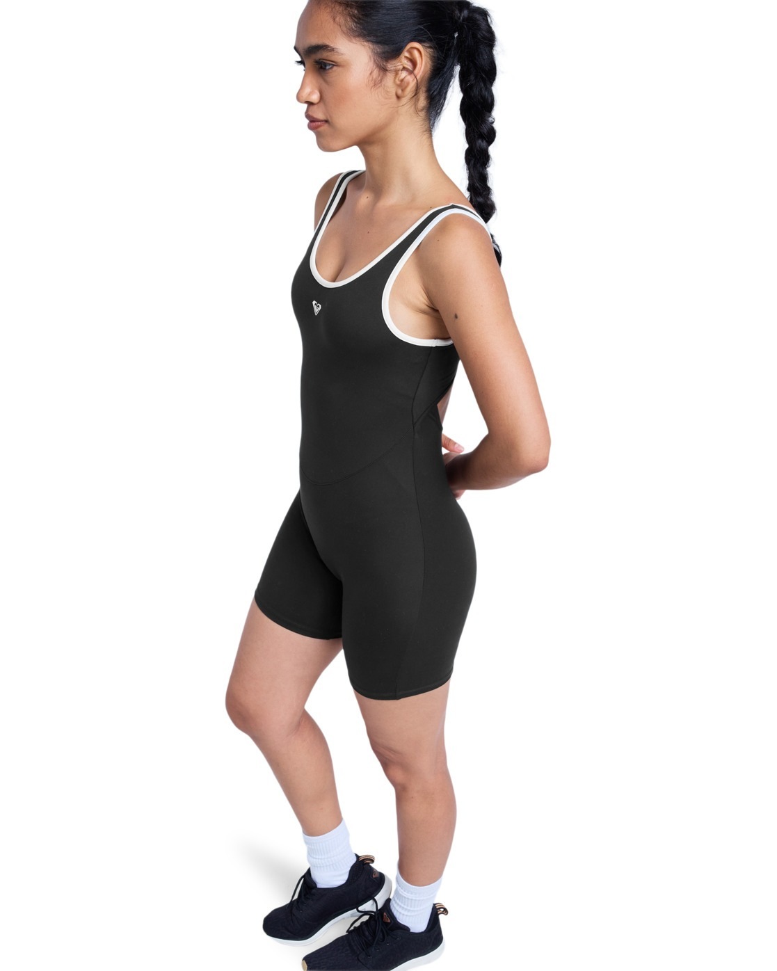 Roxy Short Heart Into It Onesie Anthracite L Femme 2