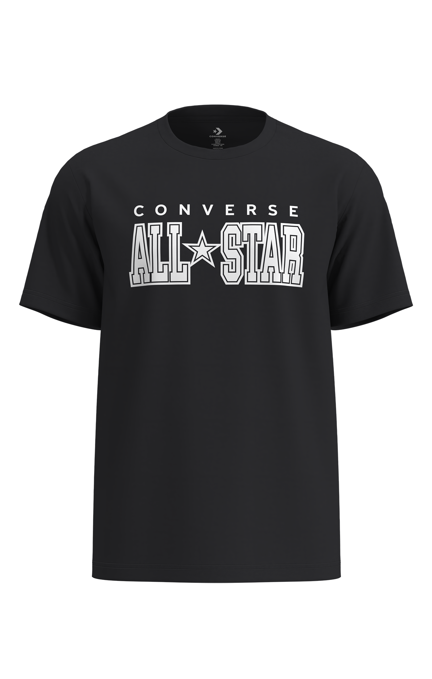 Converse T-Shirt "CONVERSE ARCH ALL STAR TEE" Kurzarm, mit Rundhalsausschnitt, aus Baumwolle und Polyester