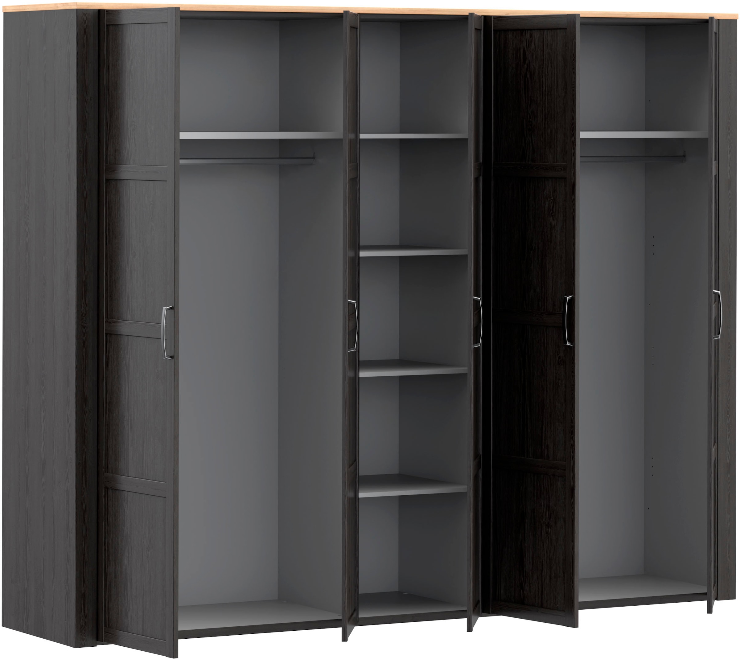 FORTE Kleiderschrank »Bohol« Höhe 214 cm, 5türig , SoftClose