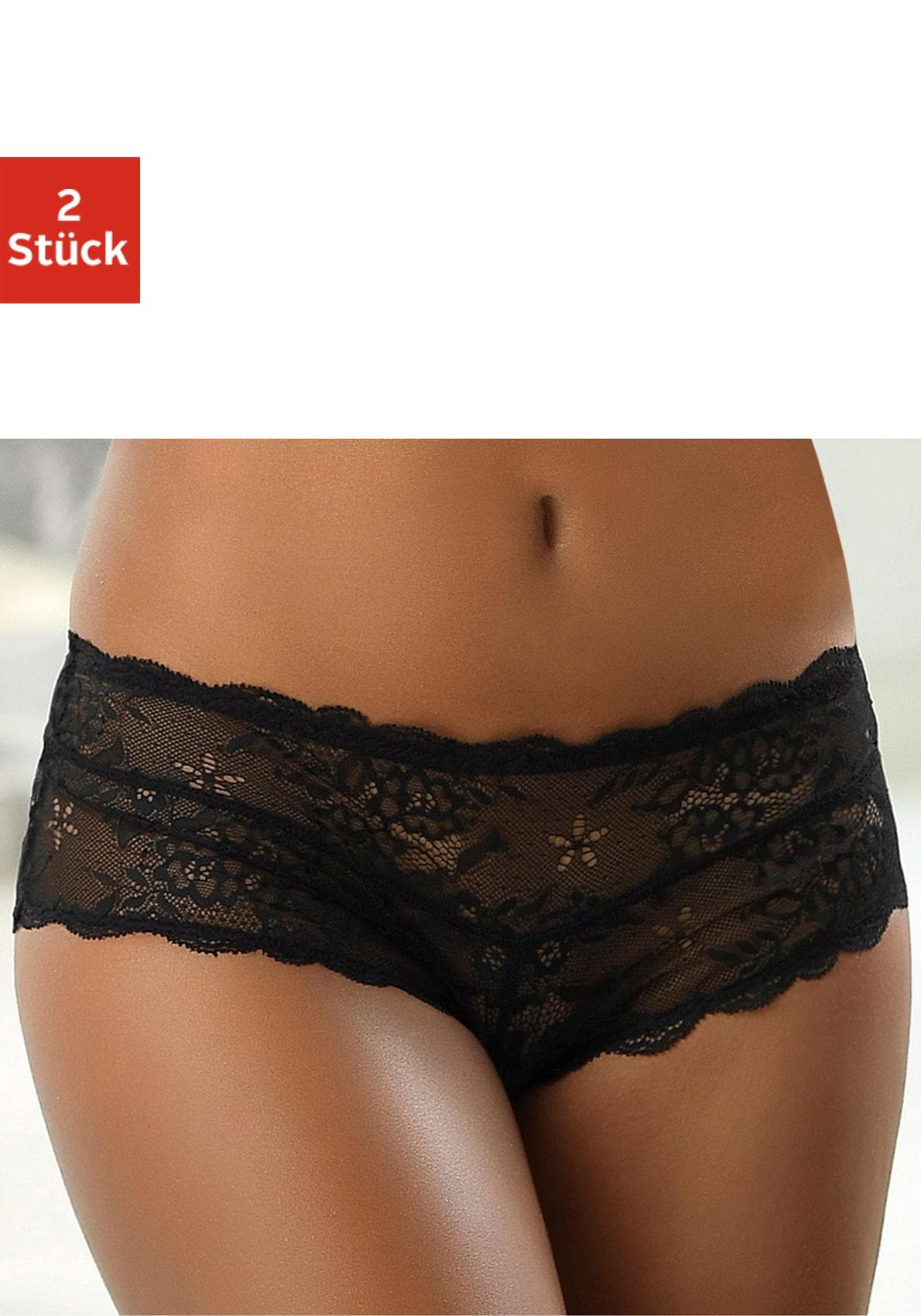 »Premium Spitze Vivance Doppelpack Dessous« im St.) aus attraktiven Panty (2 edler