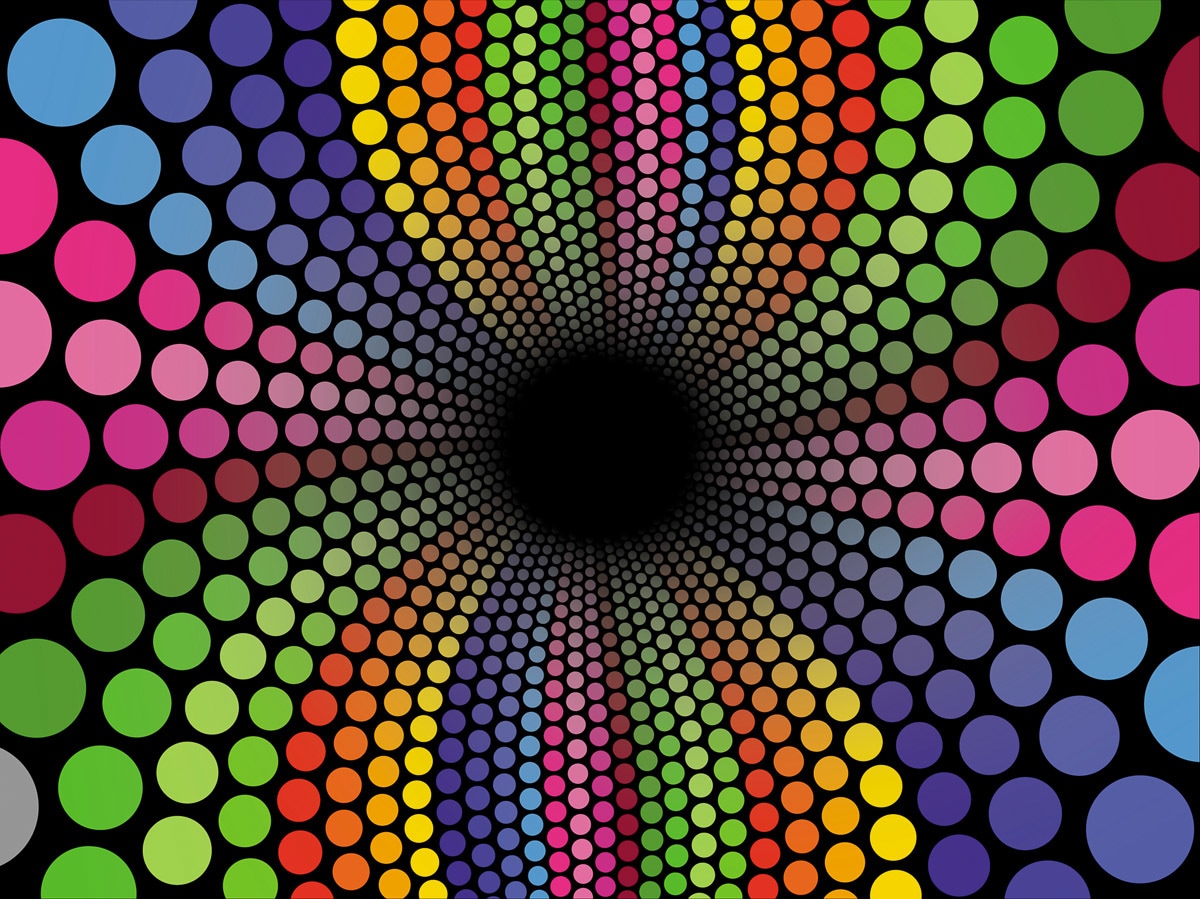 Papermoon Fototapete "Groovy Swirl Tunnel"