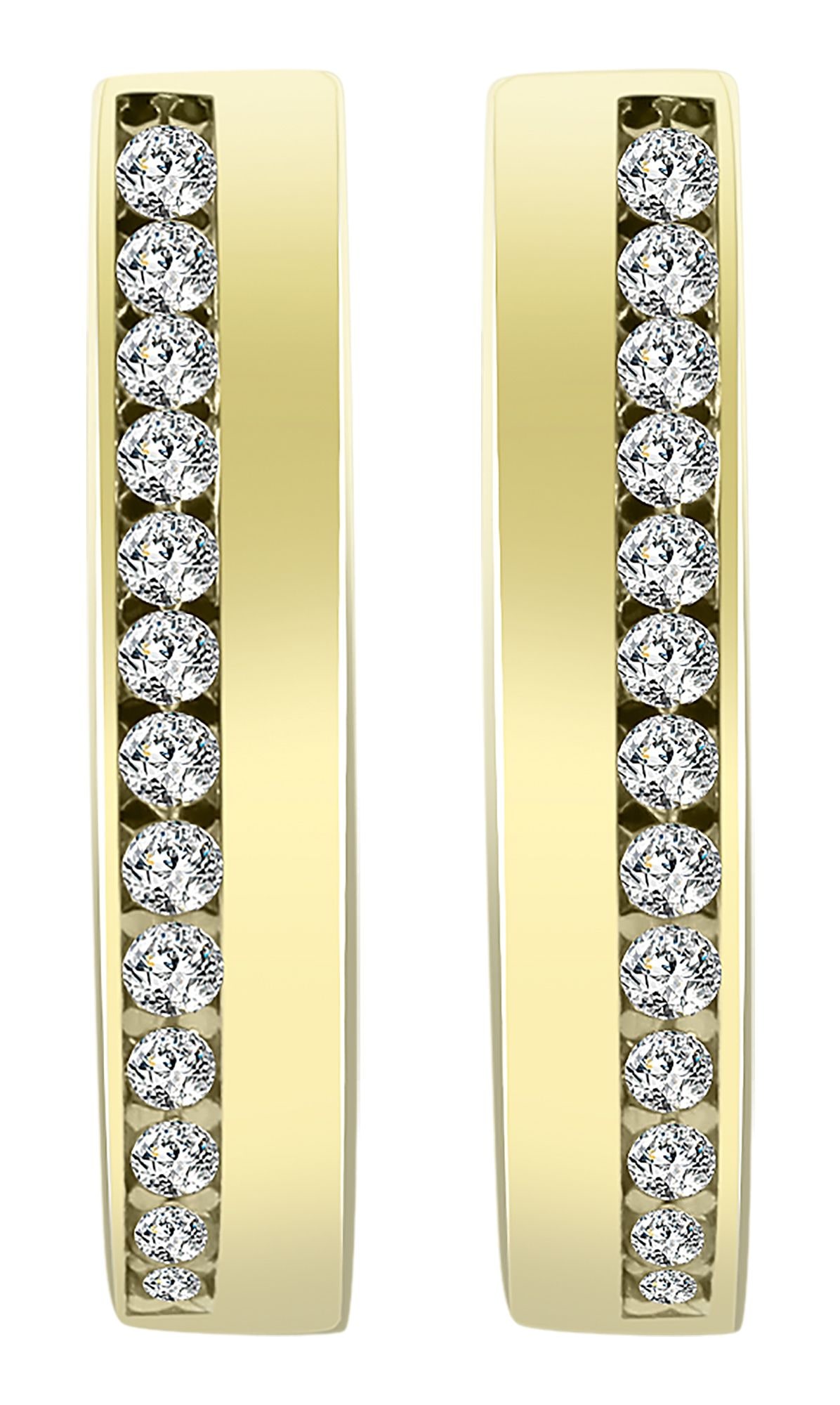 Adelia´s Klappcreolen "Damen Ohrringe – Klappcreole aus 333 Gold mit Zirkon günstig online kaufen