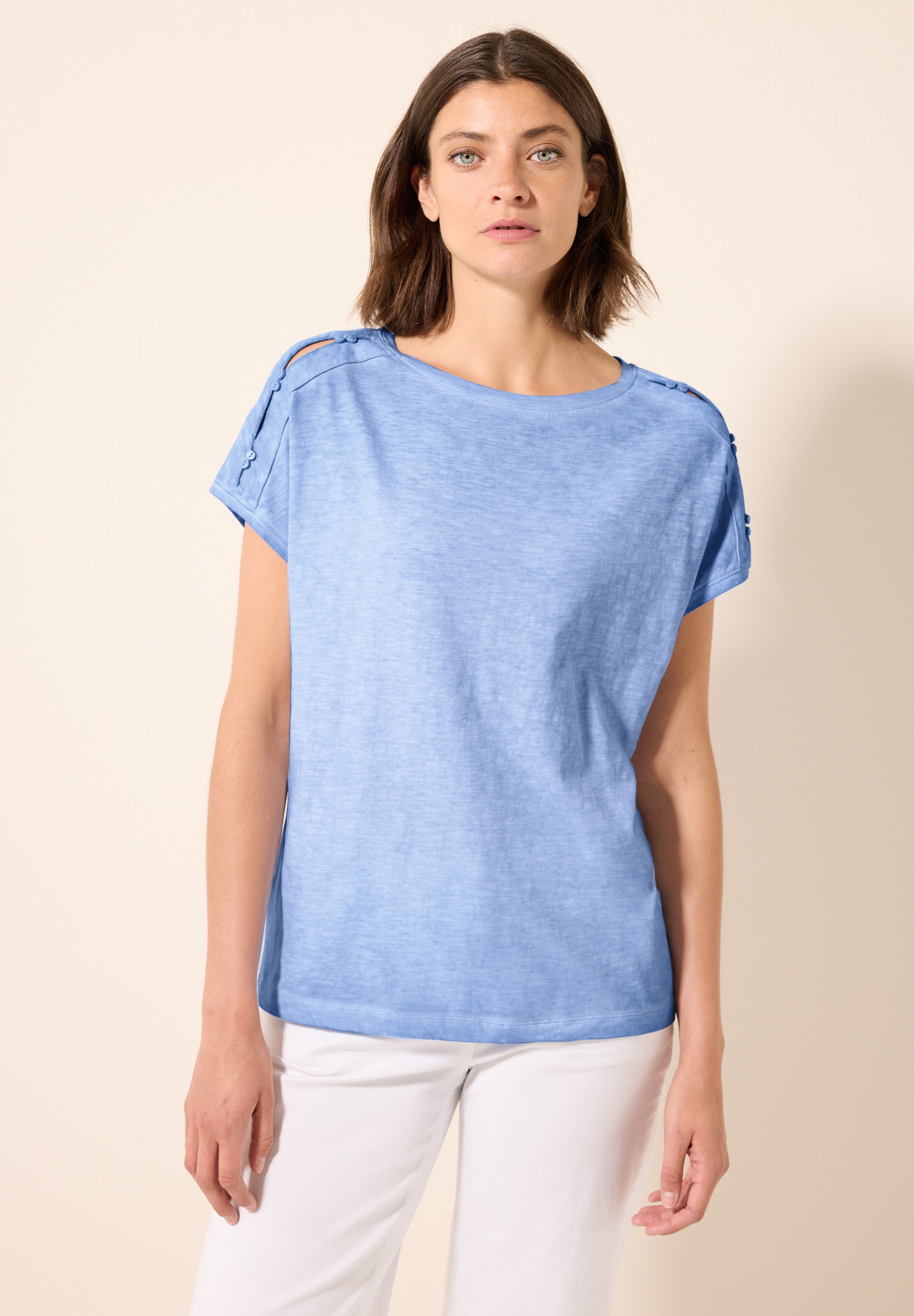 Cecil T-Shirt, aus reiner Baumwolle günstig online kaufen