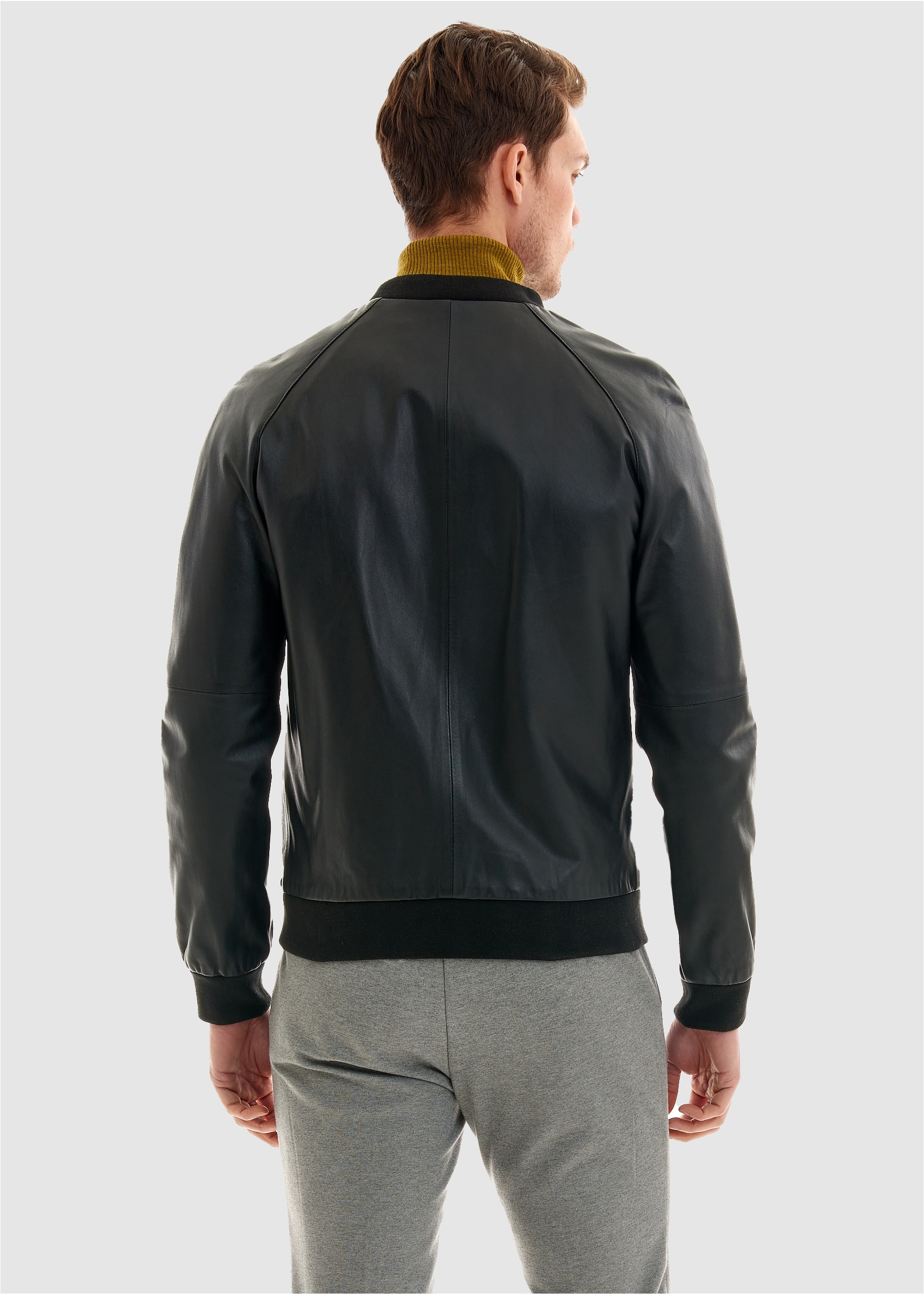 Pierre Cardin Lederjacke, im Bomber-Look