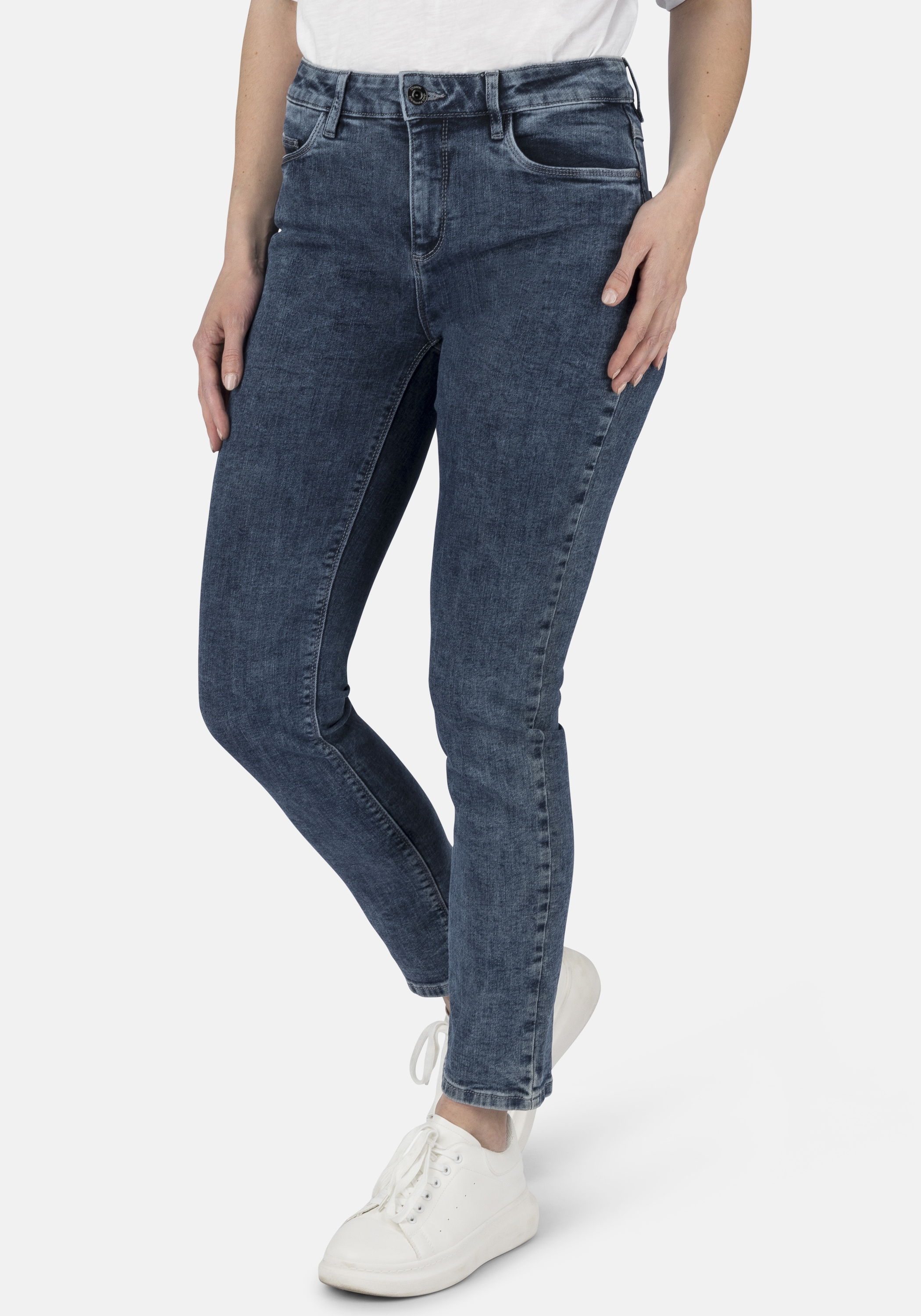 STOOKER WOMEN "Zermatt Fashion Straight Fit Jeans" Straight Fit Casual Acid Wash Denim Jeans für Damen