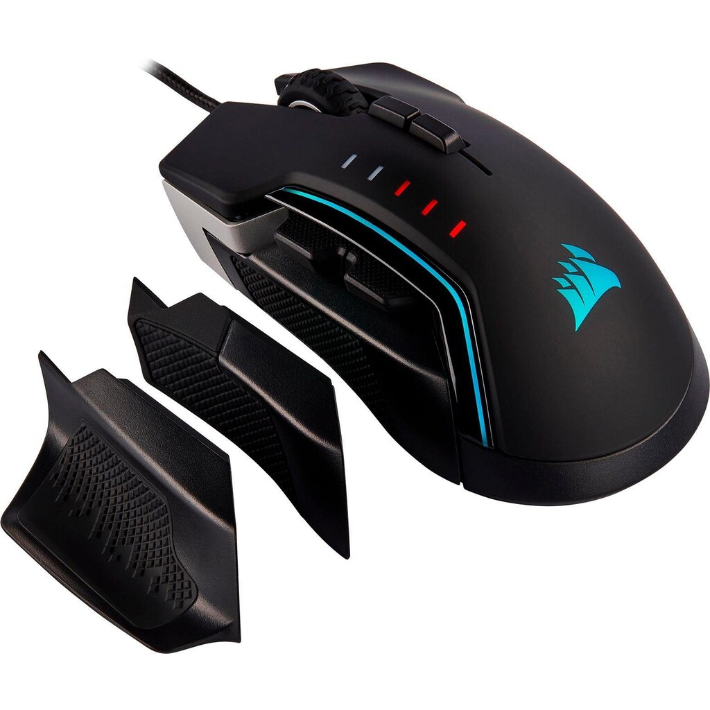 Corsair Gaming-Maus »GLAIVE RGB PRO Aluminium«, kabelgebunden