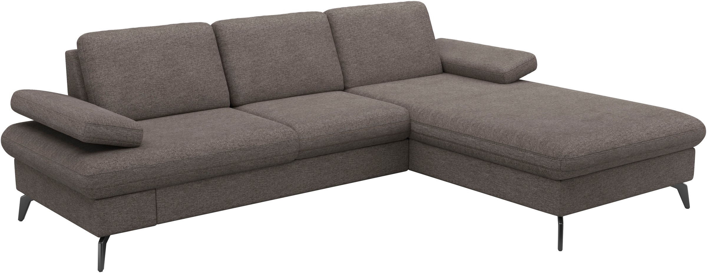 sit&more Ecksofa »Morris Jubi, L-Form«, inkl. Armteilfunktion und 1 Zierkissen, wahlweise mit Bettfunktion