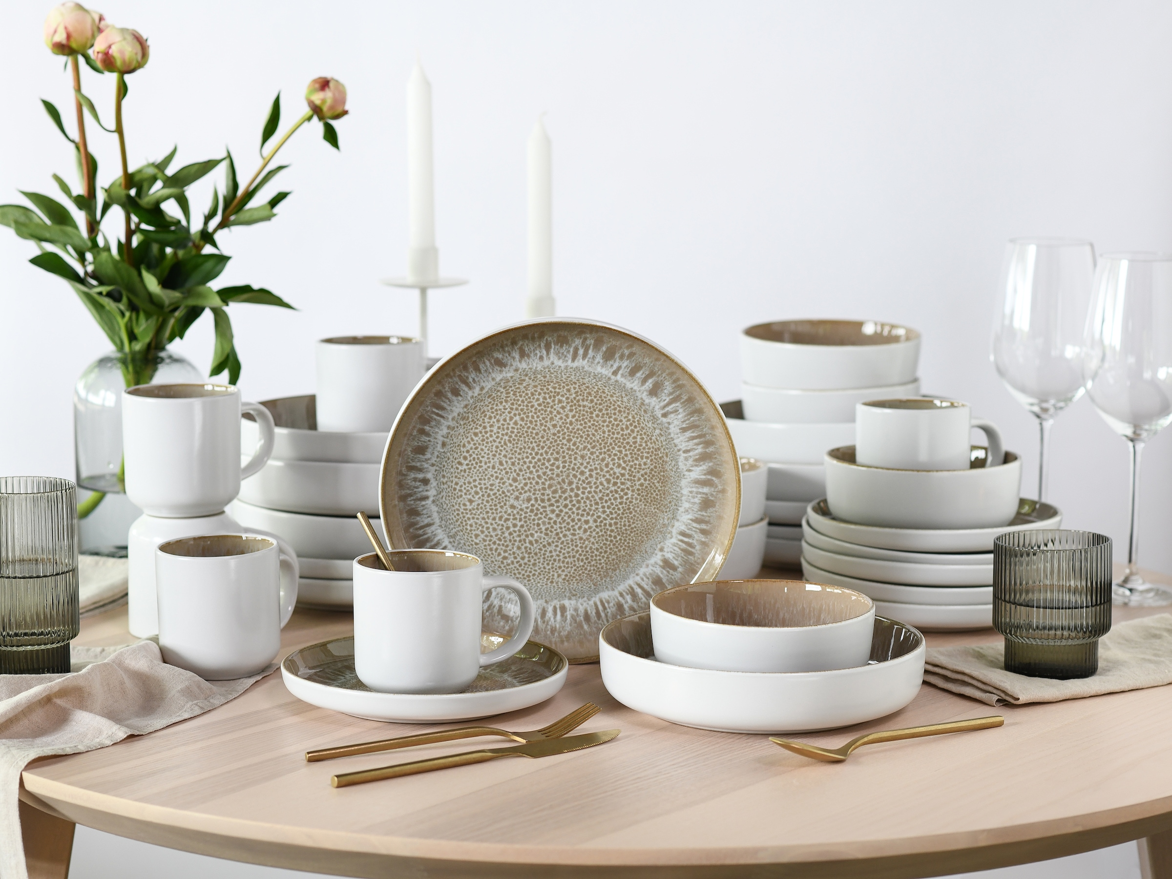 my home Kombiservice "modernes Geschirr-Set, Service Nydala" hohe Haltbarke günstig online kaufen