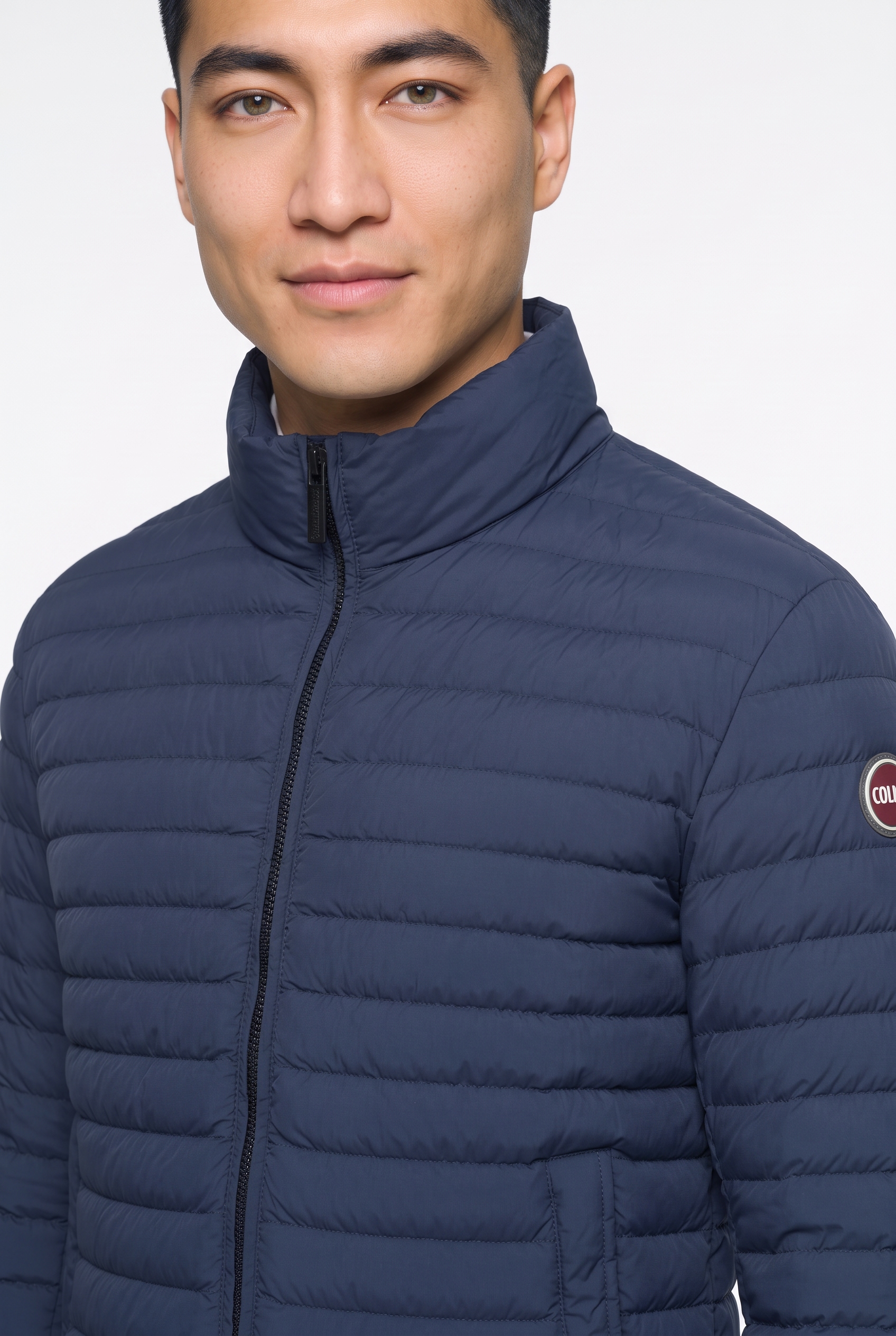 Colmar Leichtdaunenjacke ohne Kapuze Stehkragen, Regular Fit, Zwei-Wege-Reißverschluss