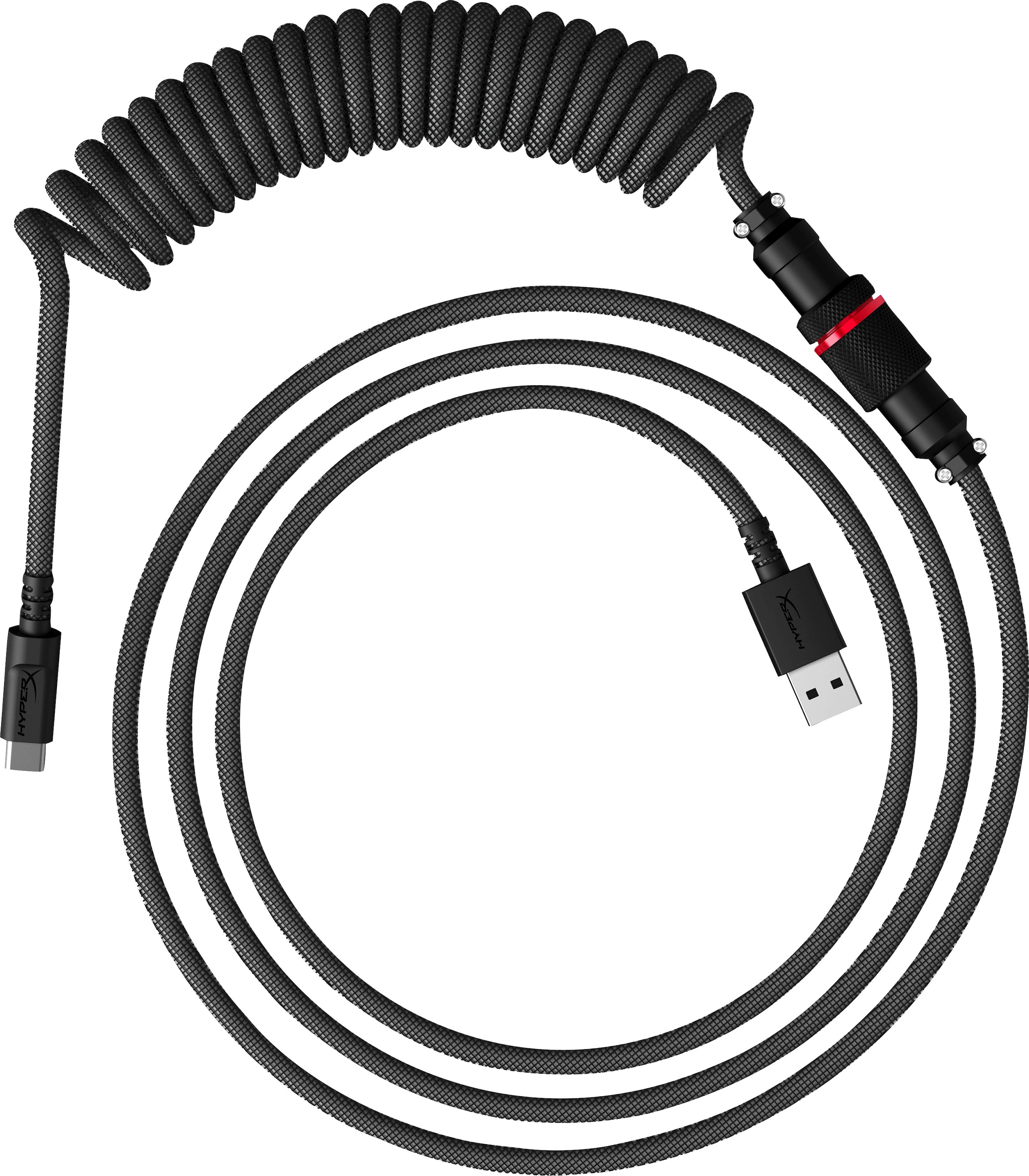 HyperX Spiral-Verbindungskabel »USBC Coiled Cable«, USB Typ A-USB-C, 120 cm