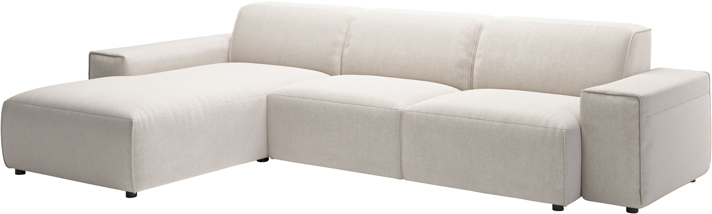 andas Ecksofa »Glimminge auch in Breitcord, Feincord, Bouclé + Easy care-Bezug«, L-Form, Breite 294, Zierkissen