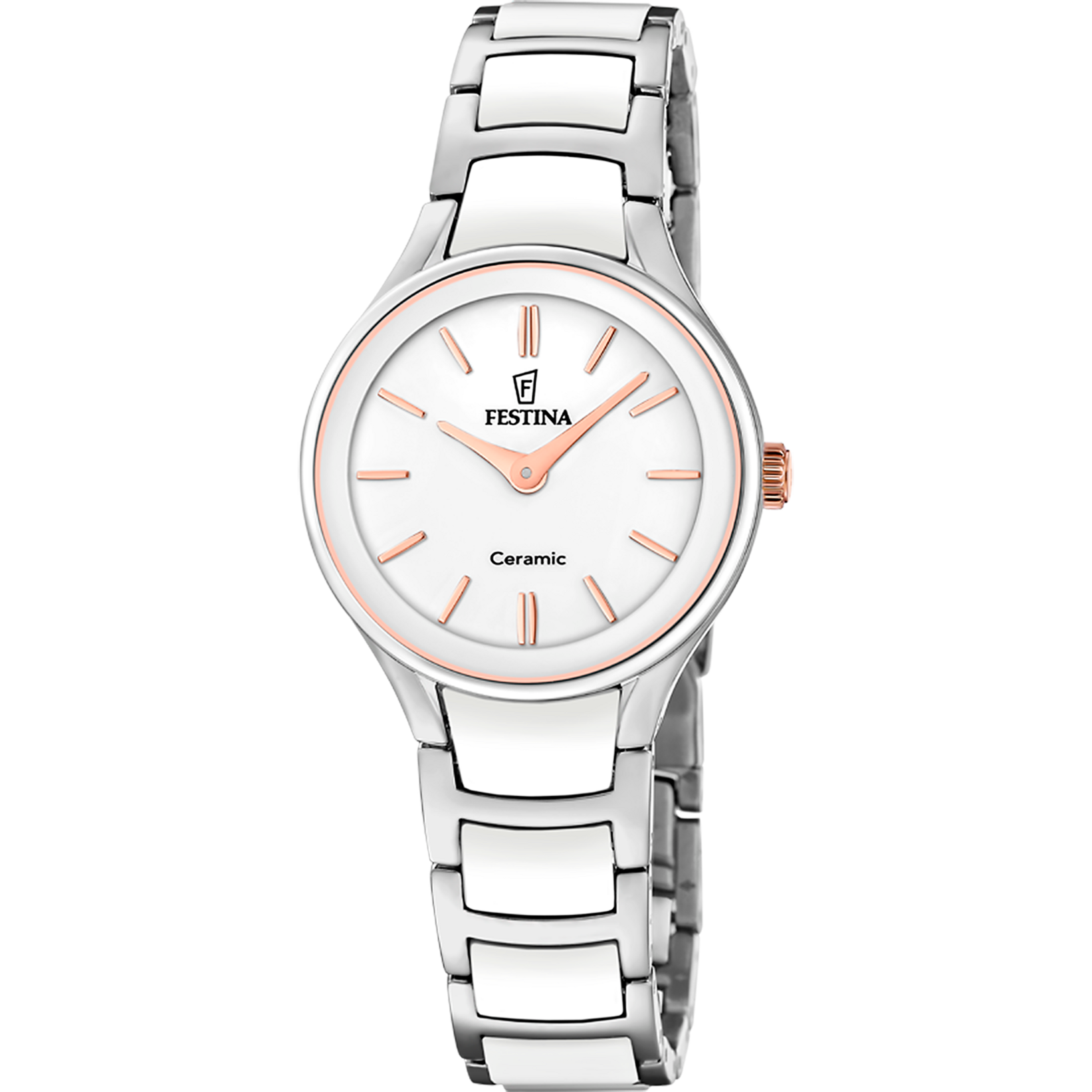 Festina Keramikuhr »Ceramic« Quarzuhr, Armbanduhr, Damenuhr, analog