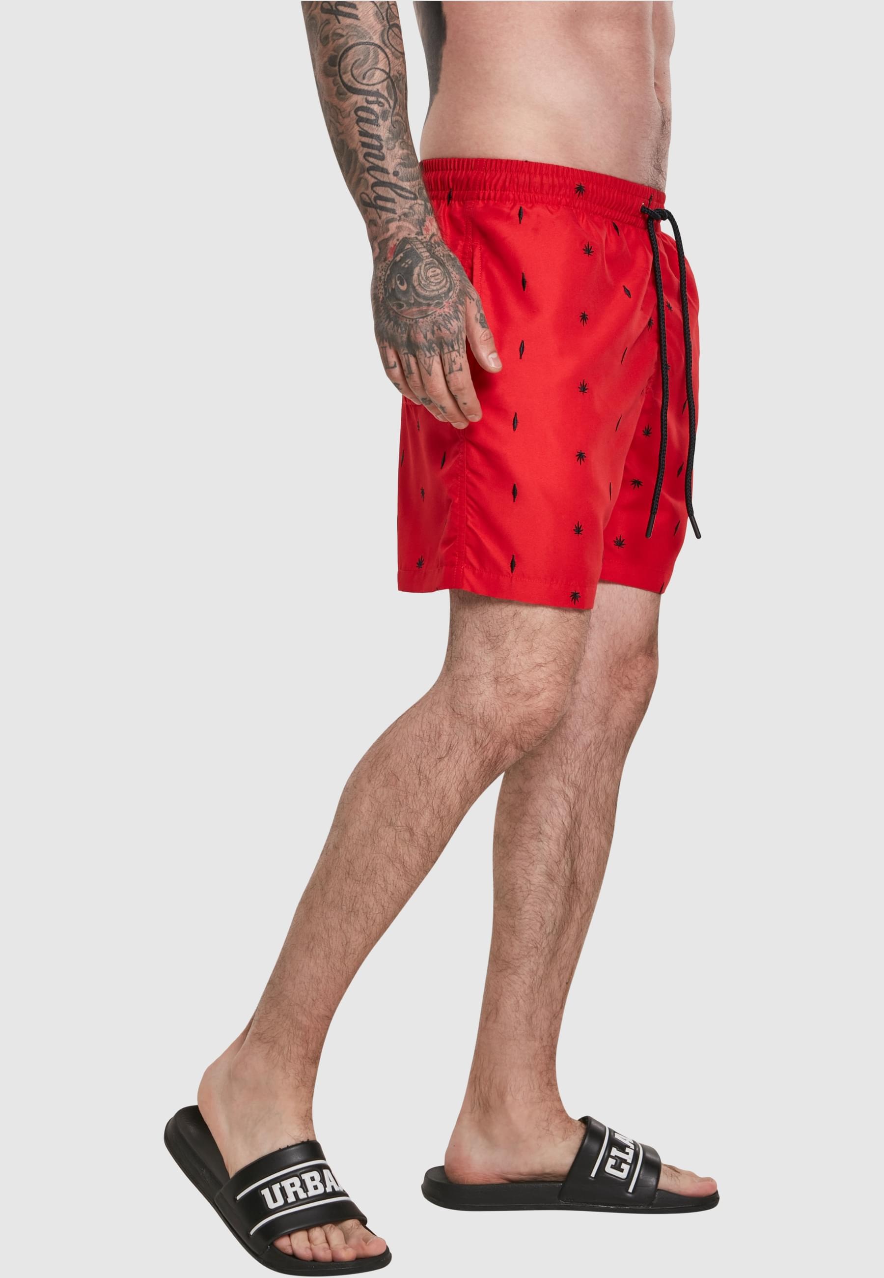 URBAN CLASSICS Badeshorts »Urban Classics Herren Embroidery Swim Shorts«