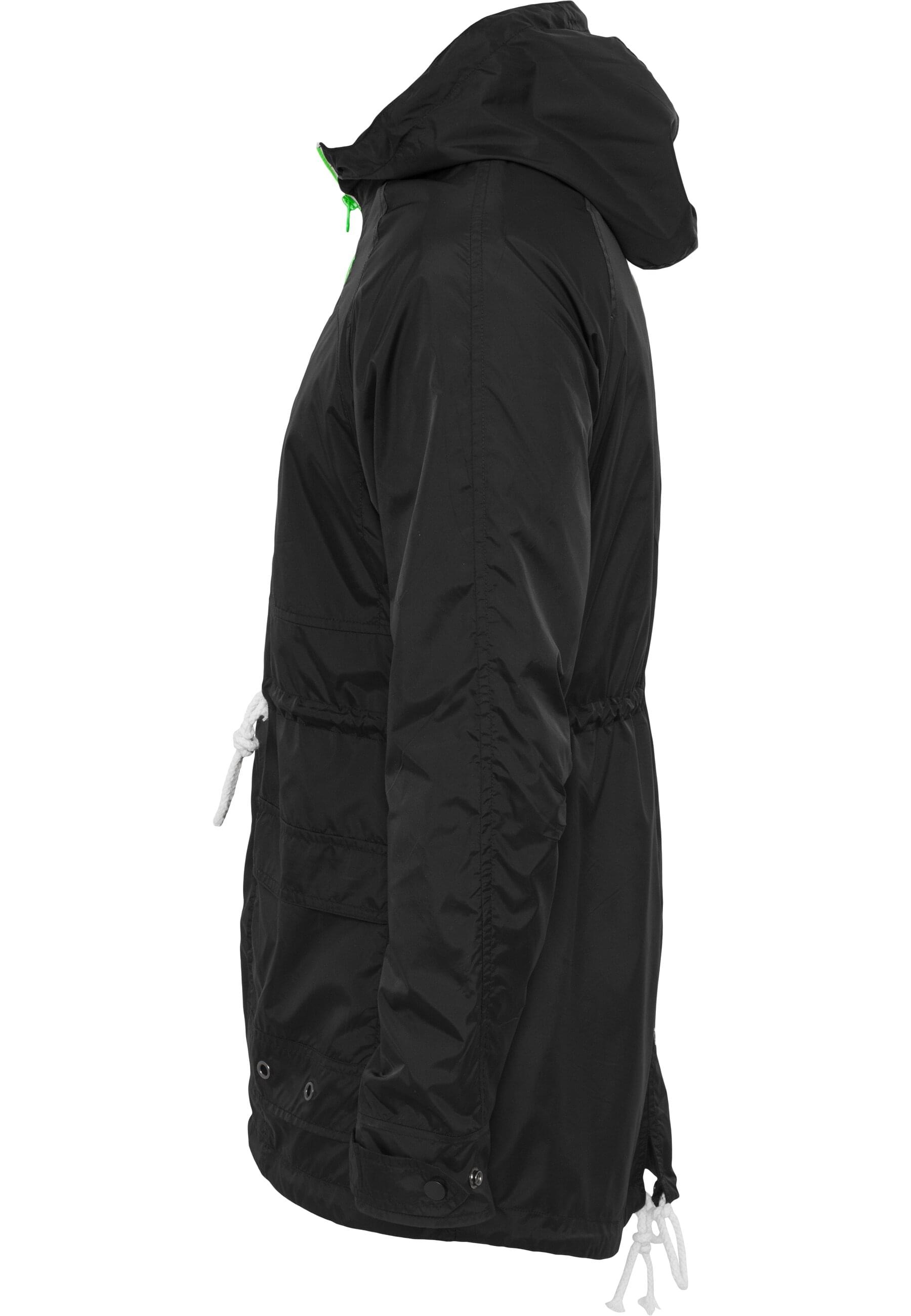 URBAN CLASSICS Allwetterjacke »Urban Classics Herren Long Nylon Windbreaker«, (1 St.), mit Kapuze