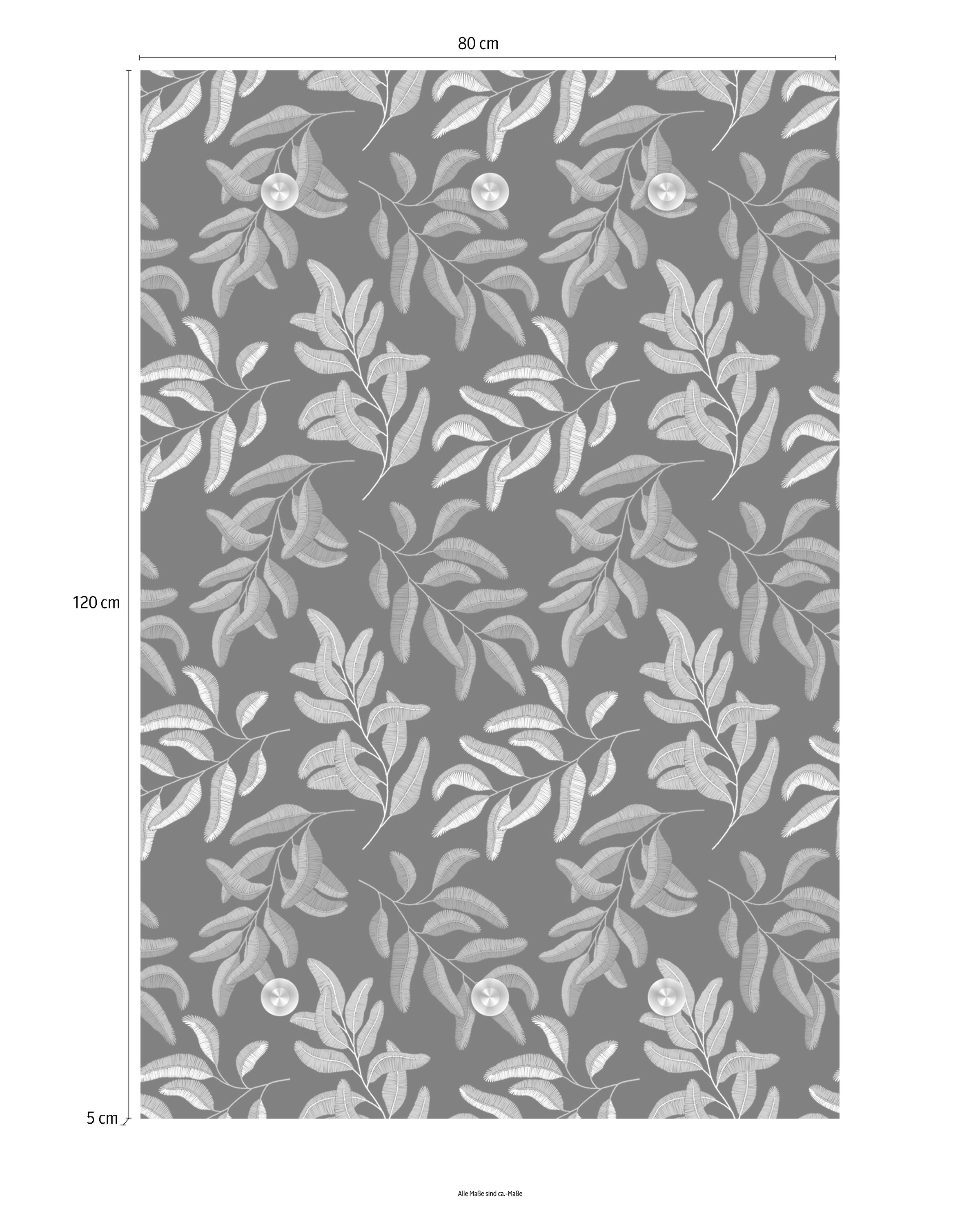 queence Garderobenleiste »Blätter«, mit 6 Haken, 80 x 120 cm