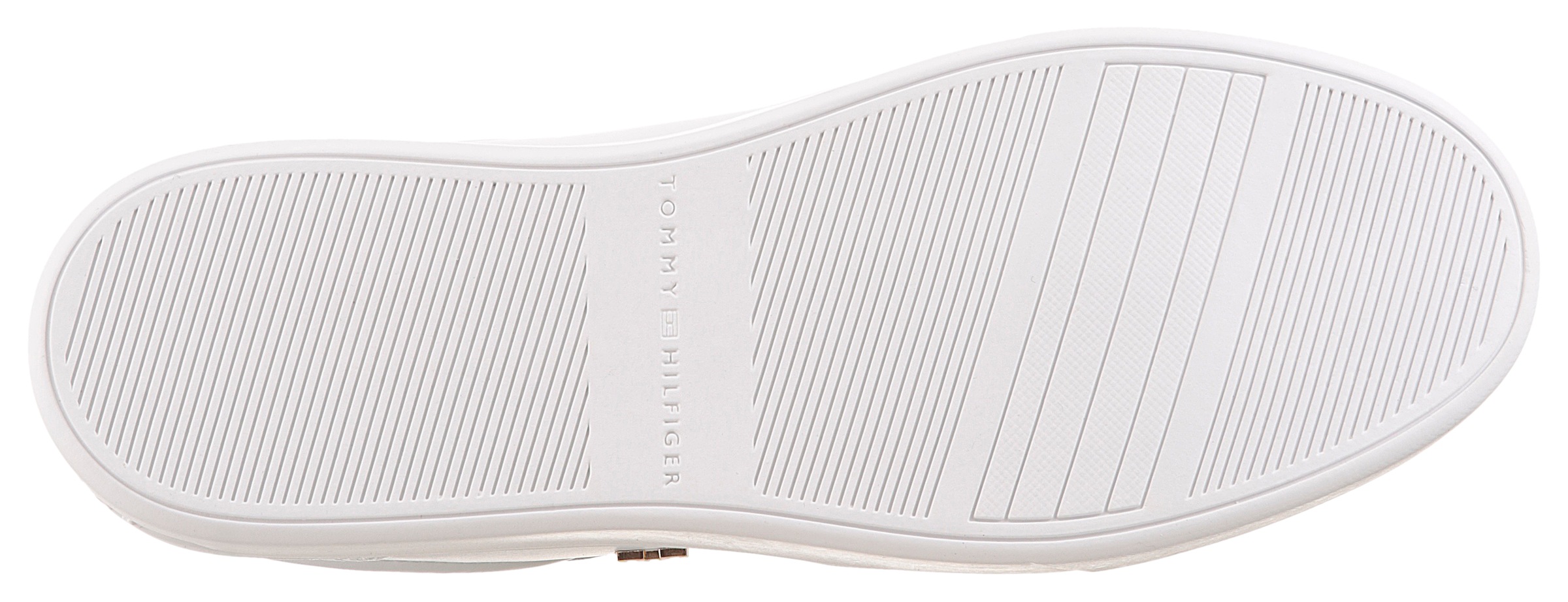 Tommy Hilfiger Plateausneaker »ESSENTIAL ELEVATED COURT SNEAKER«, Freizeitschuh, Halbschuh, Schnürer im Basket-Look
