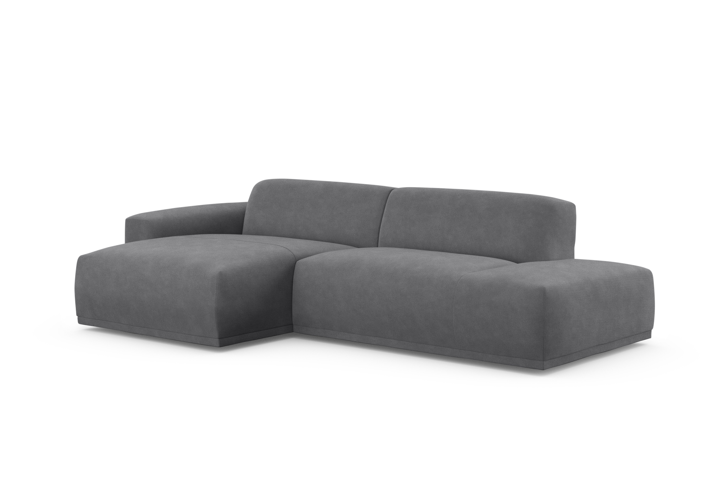 TRENDMANUFAKTUR Ecksofa Braga, aus 2 Teilen, moderner Cord-Stoff